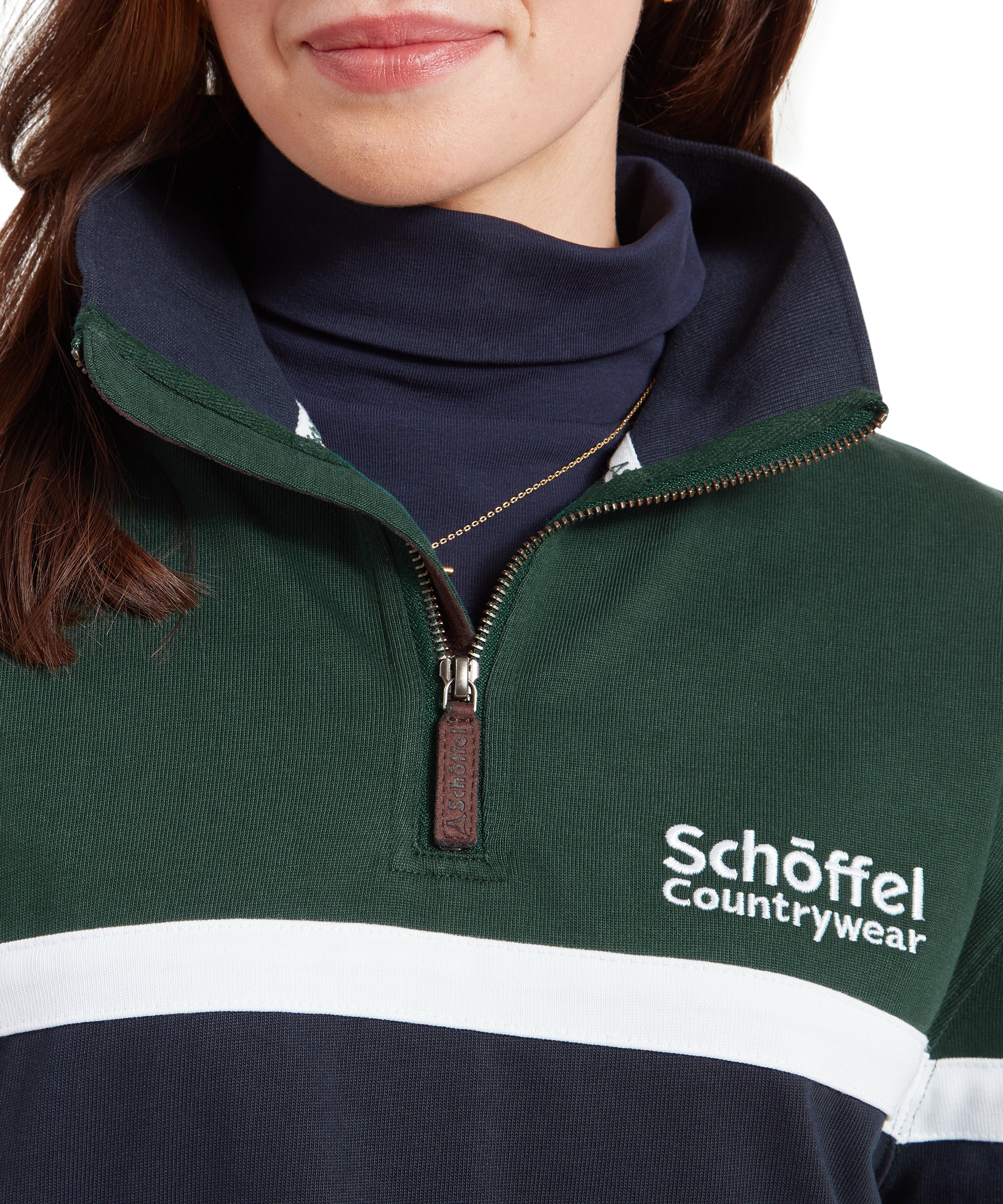 Exmouth Heritage Quarter Zip - Pine Green - Image 11
