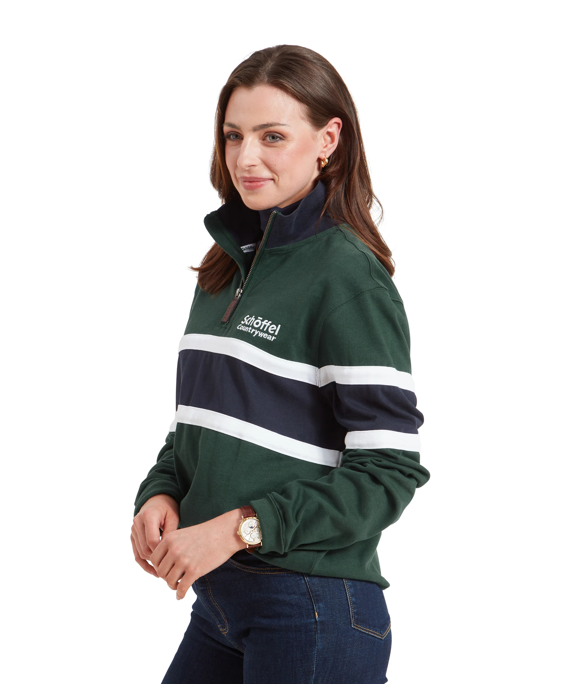 Exmouth Heritage Quarter Zip - Pine Green - Image 7