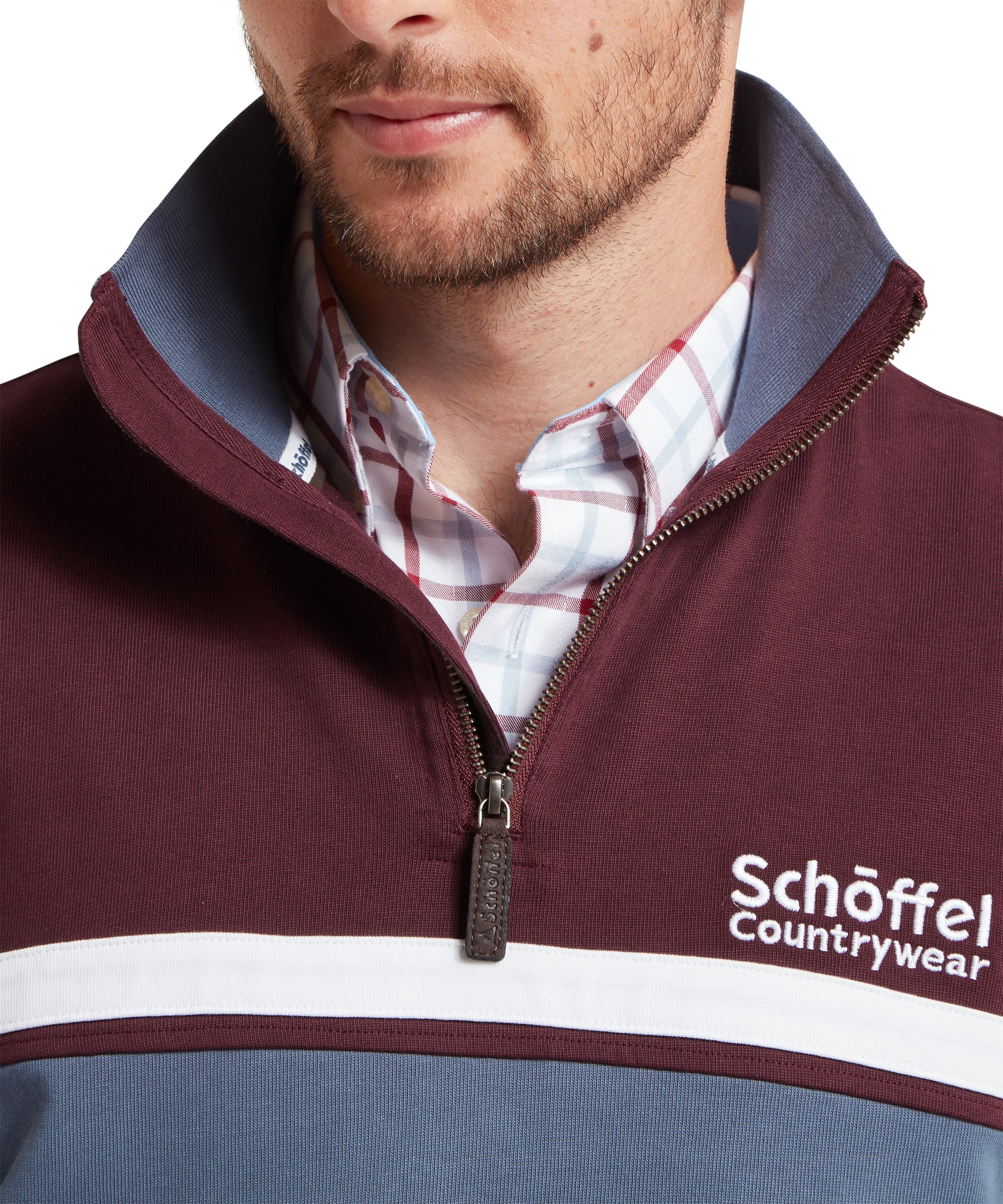 Exmouth Heritage Quarter Zip - Wine - Image 10