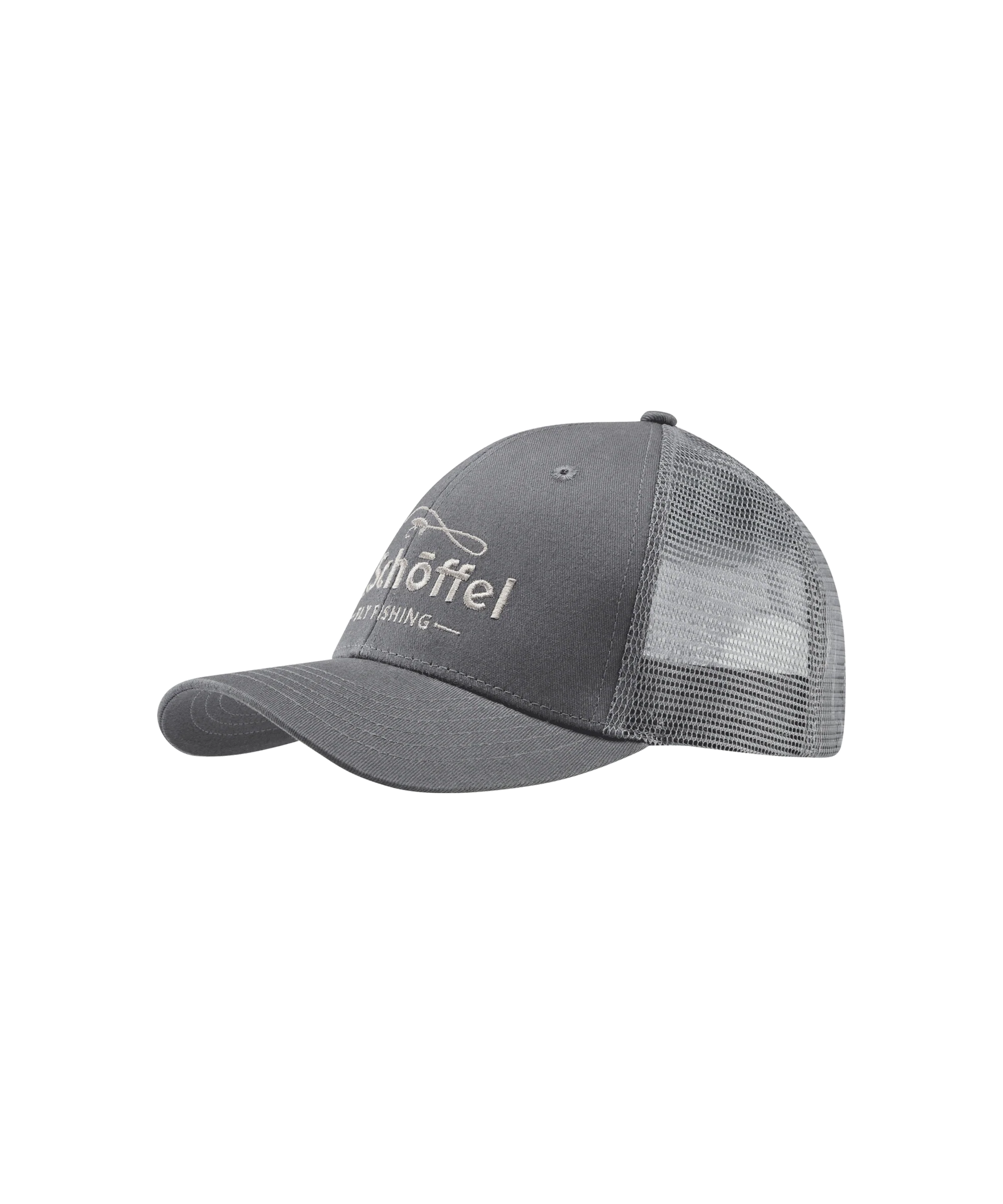 Fly Fishing Trucker Cap - Charcoal