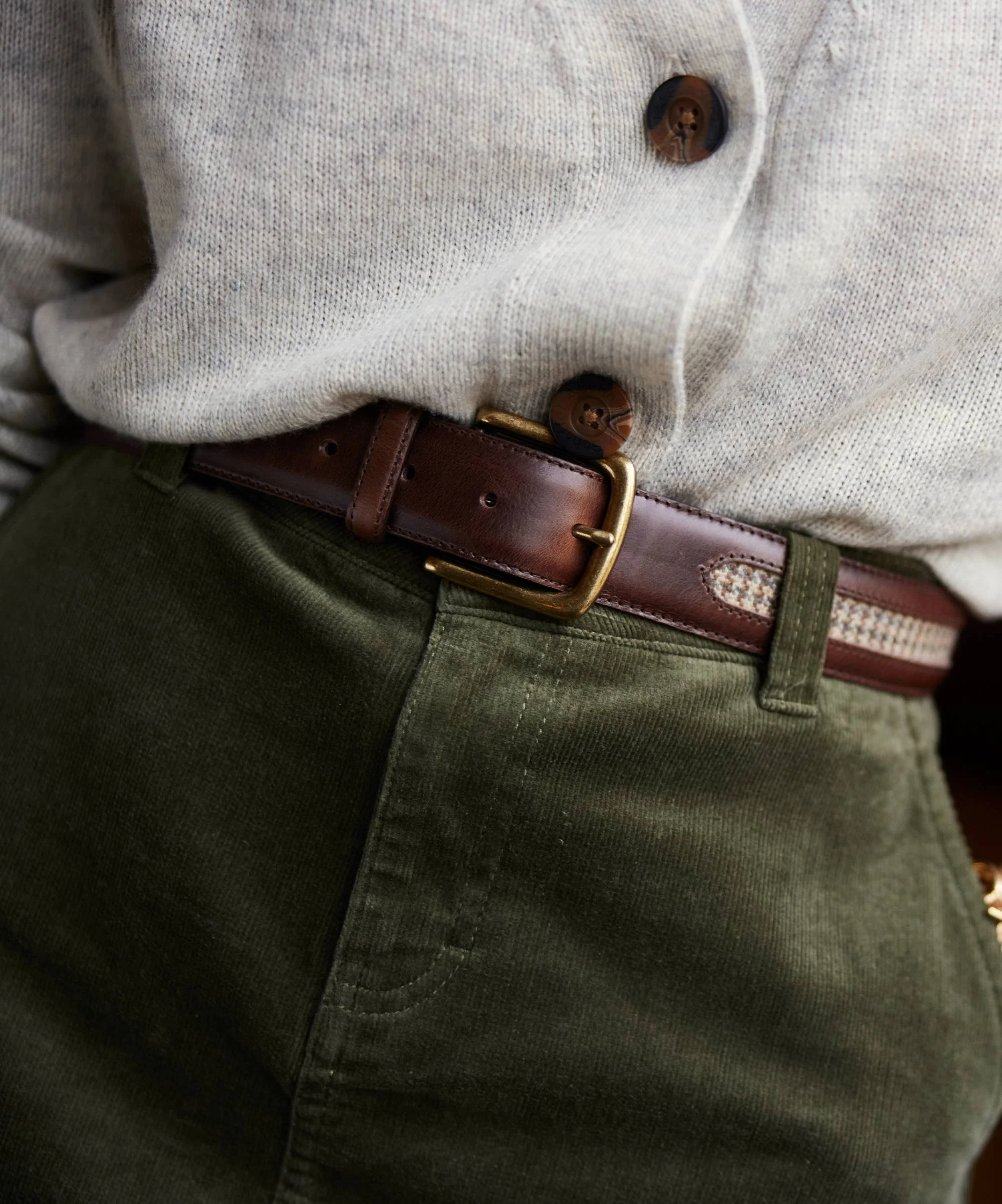 Hartington Belt - Houndstooth Tweed - Image 3