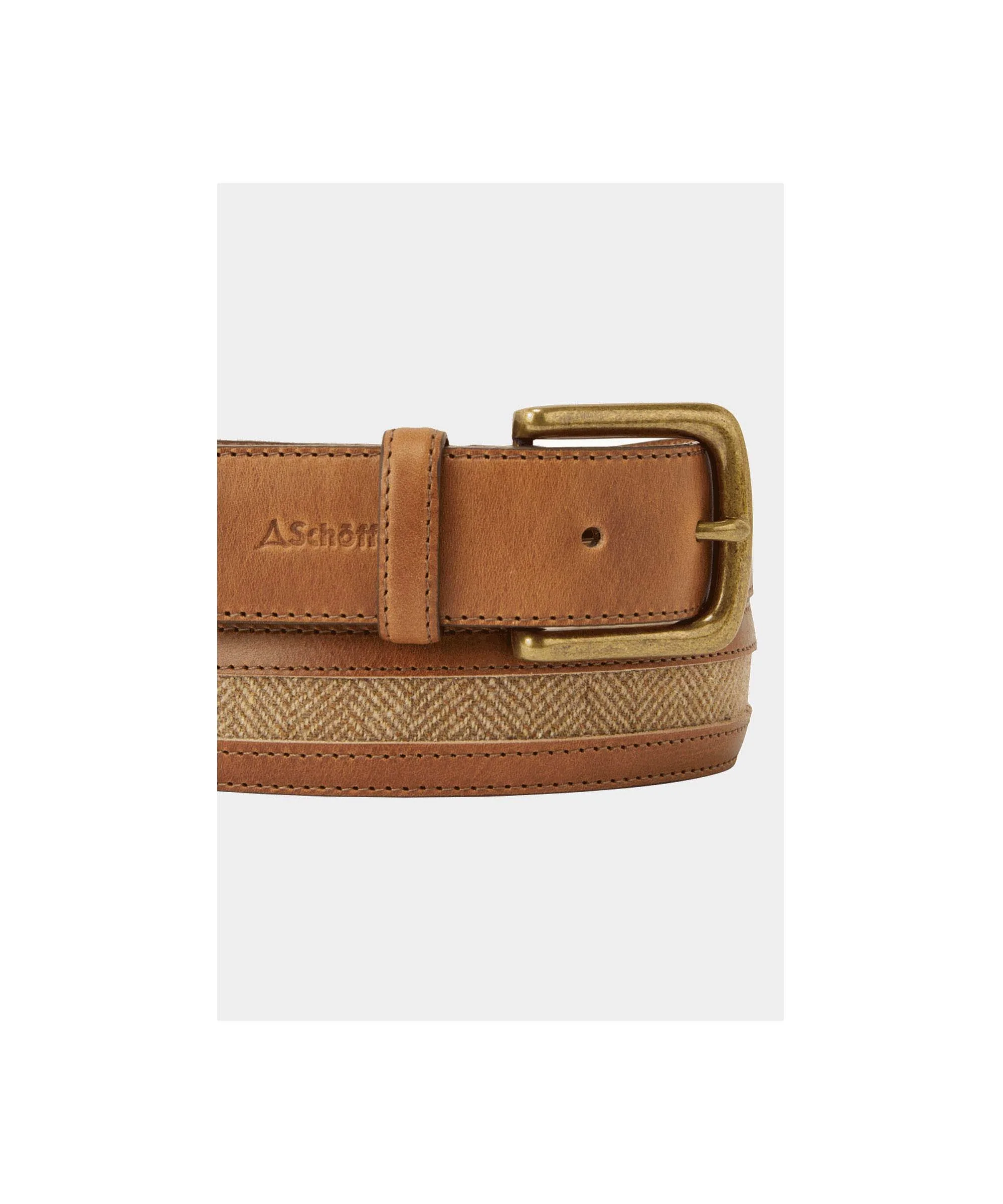 Hartington Belt - Oak Herringbone Tweed - Image 2