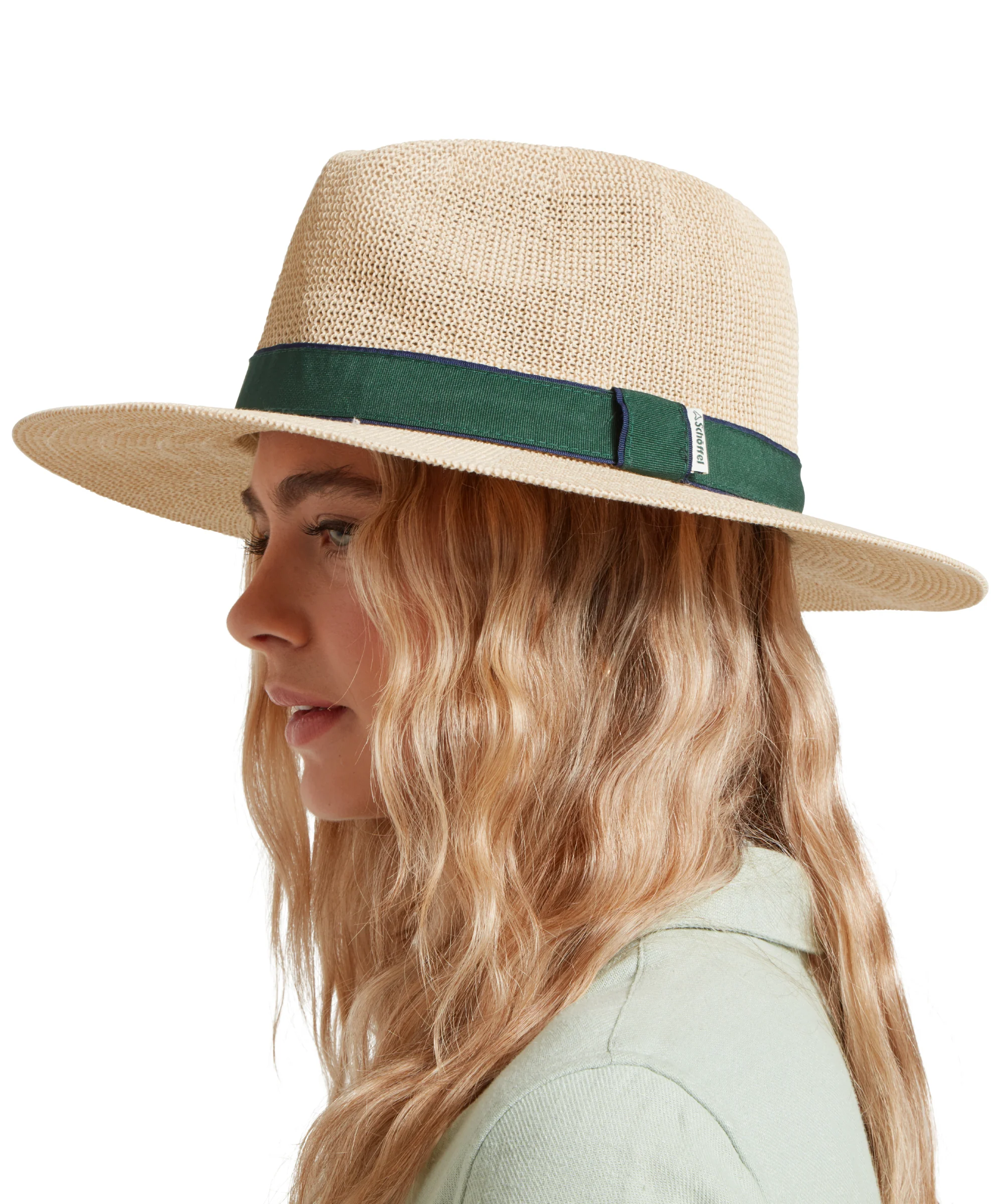 Porth Hat - Navy/Green Stripe - Image 4
