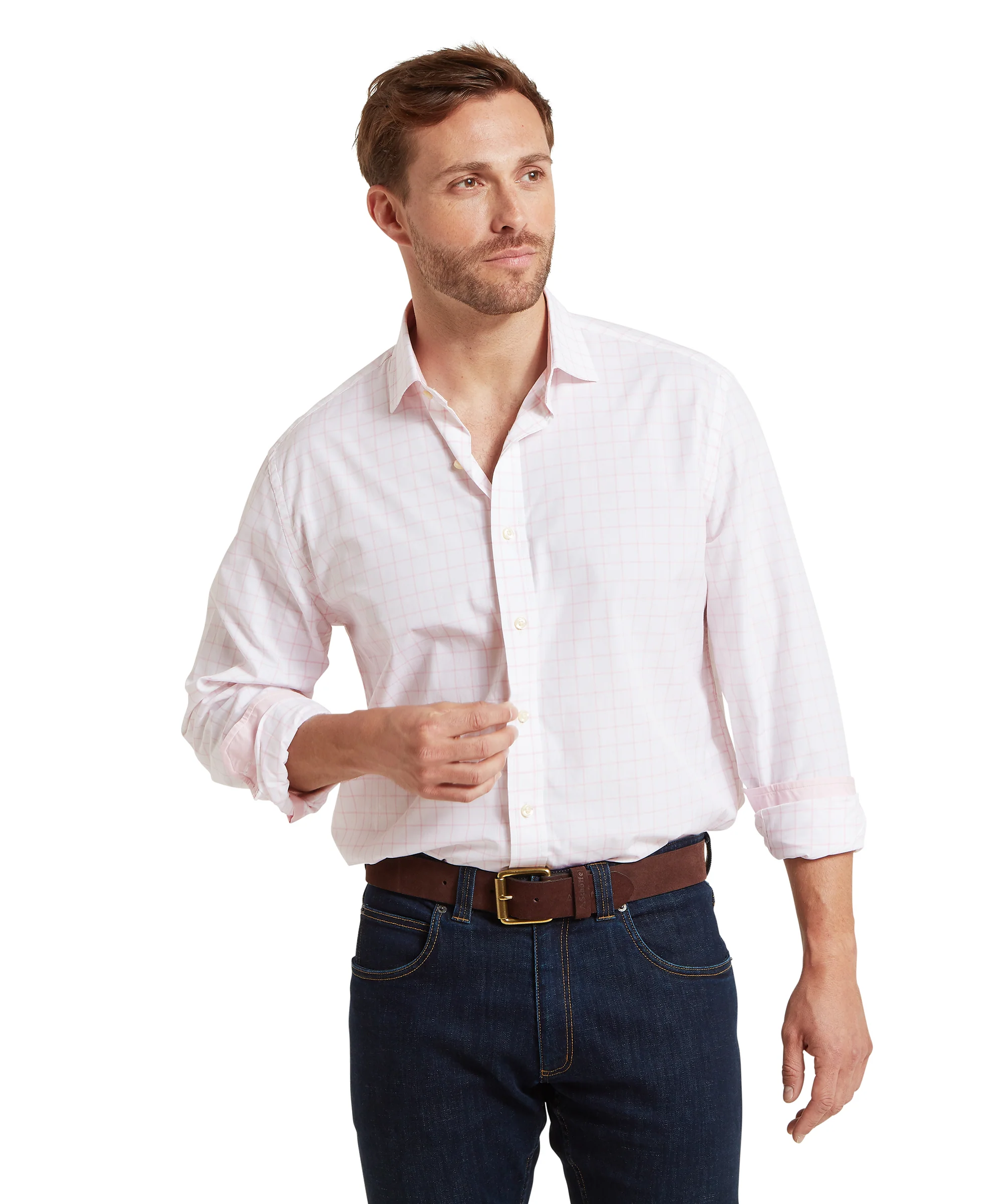 Westminster Classic Shirt - Pale Pink Check - Image 3