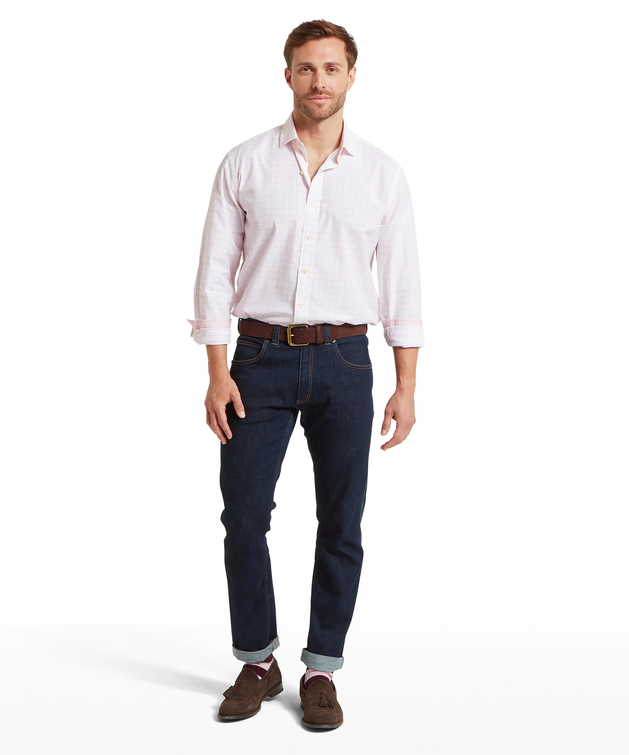 Westminster Classic Shirt - Pale Pink Check - Image 4