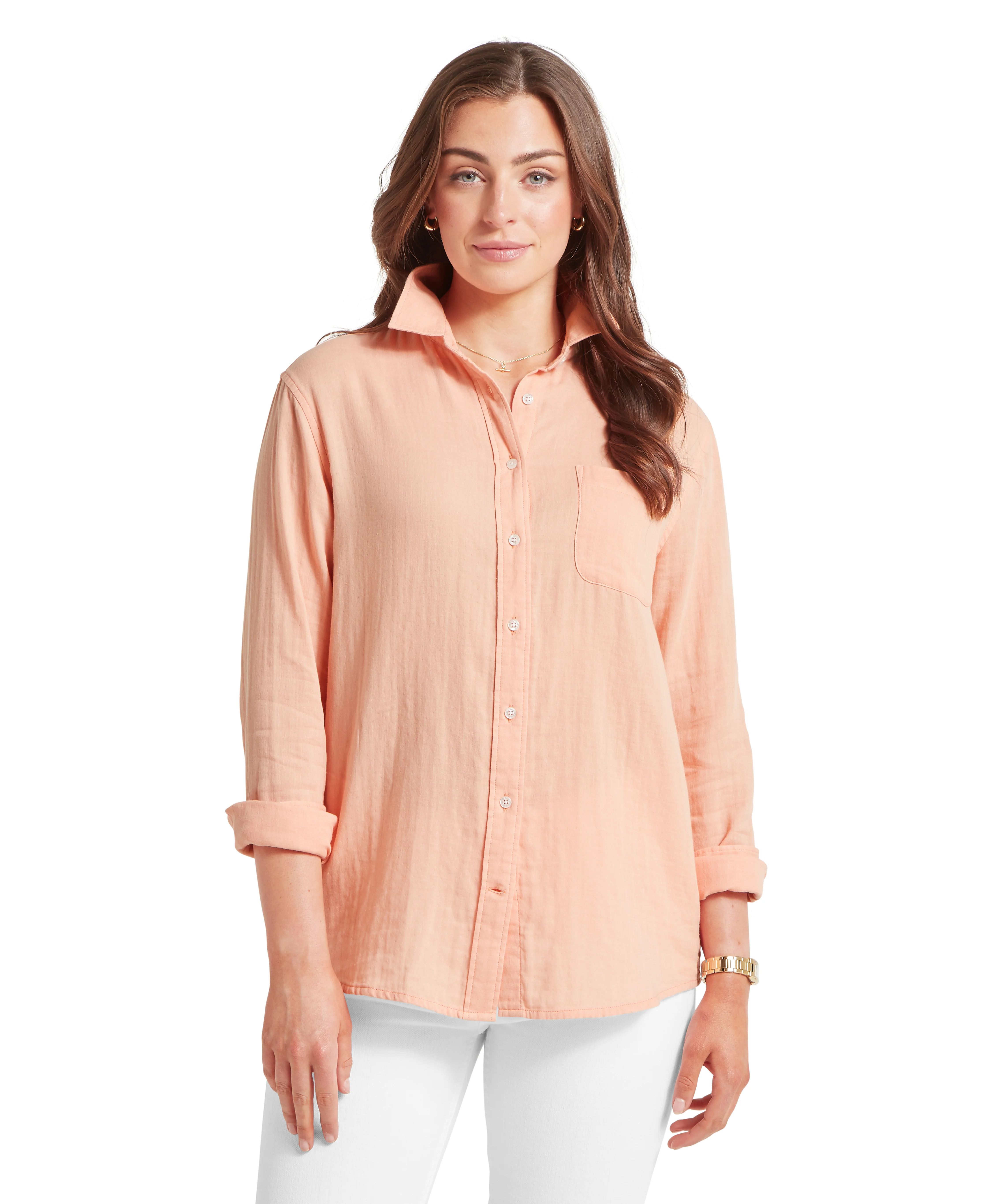 Ashdon Shirt - Coral Peach - Image 2