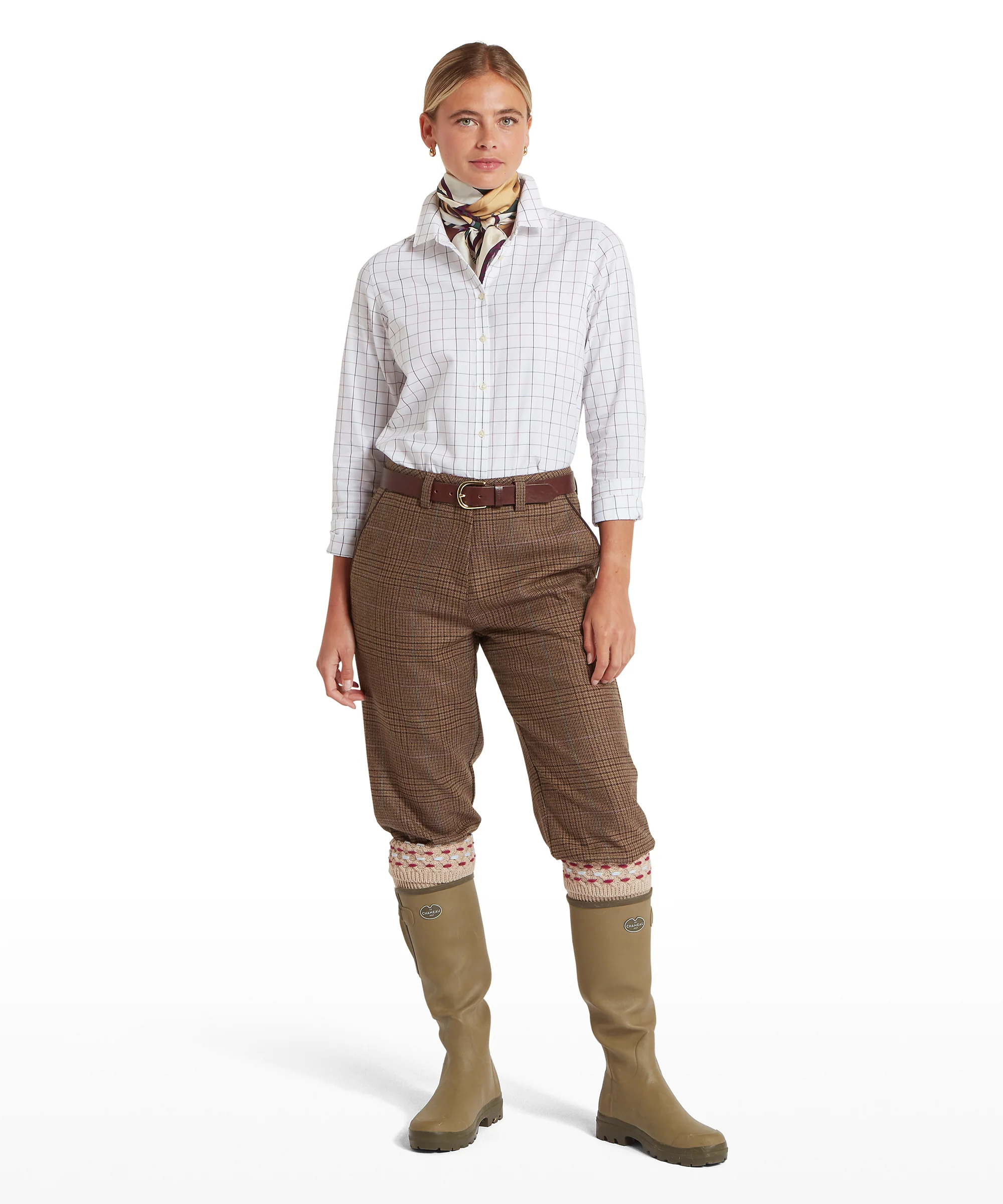 Blakeney Shirt - Dark Mauve Tattersall - Image 3