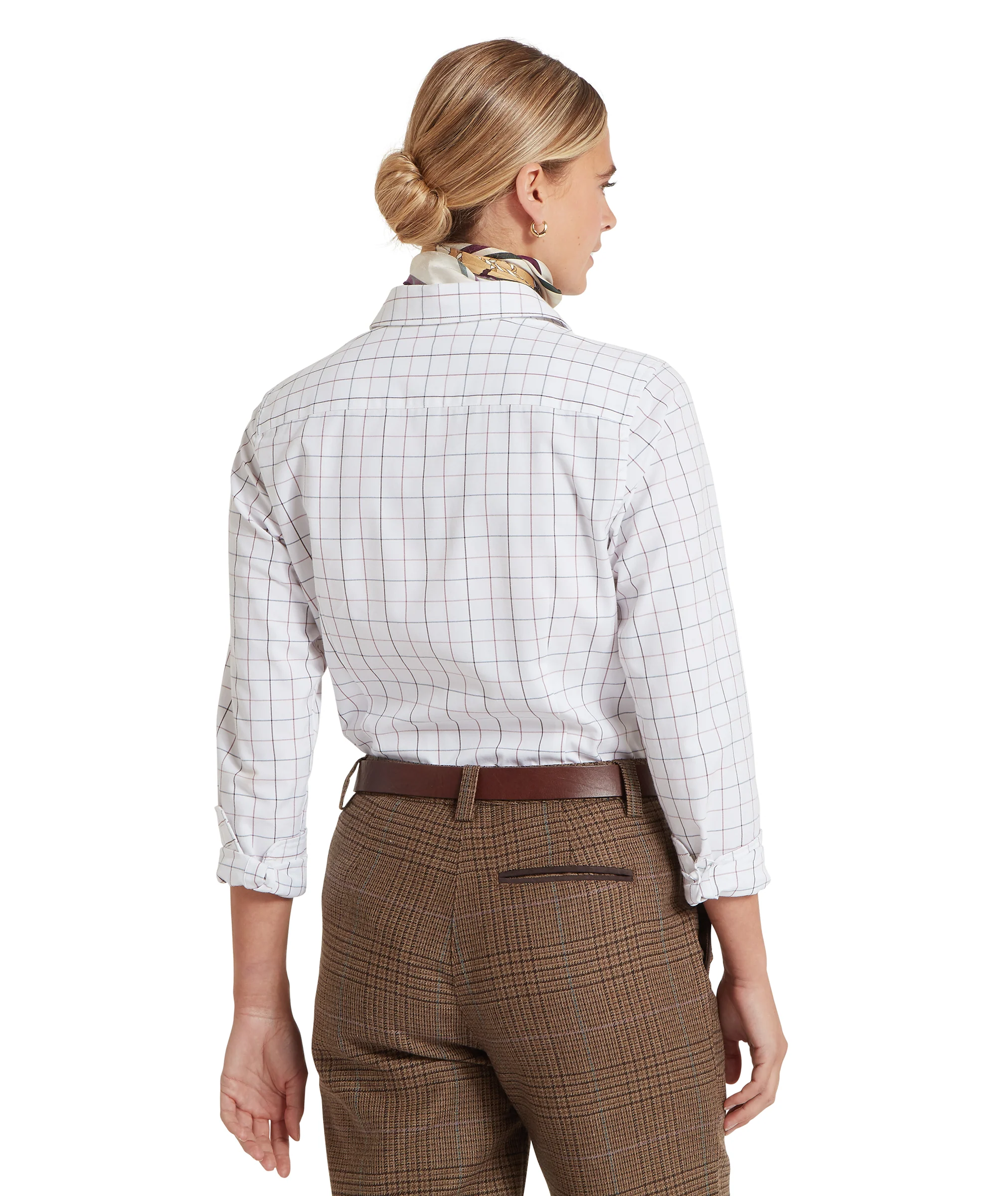 Blakeney Shirt - Dark Mauve Tattersall - Image 5