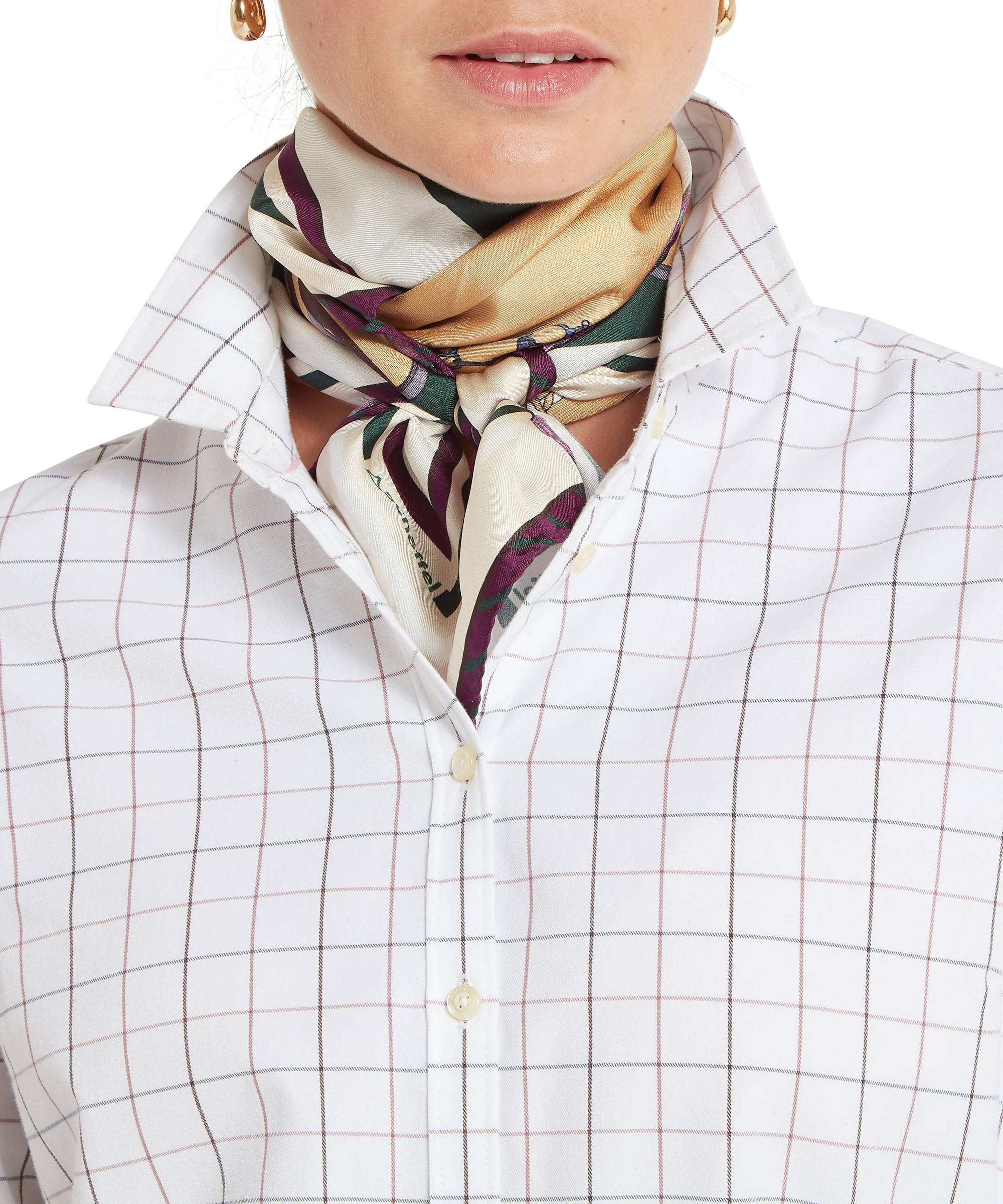 Blakeney Shirt - Dark Mauve Tattersall - Image 6