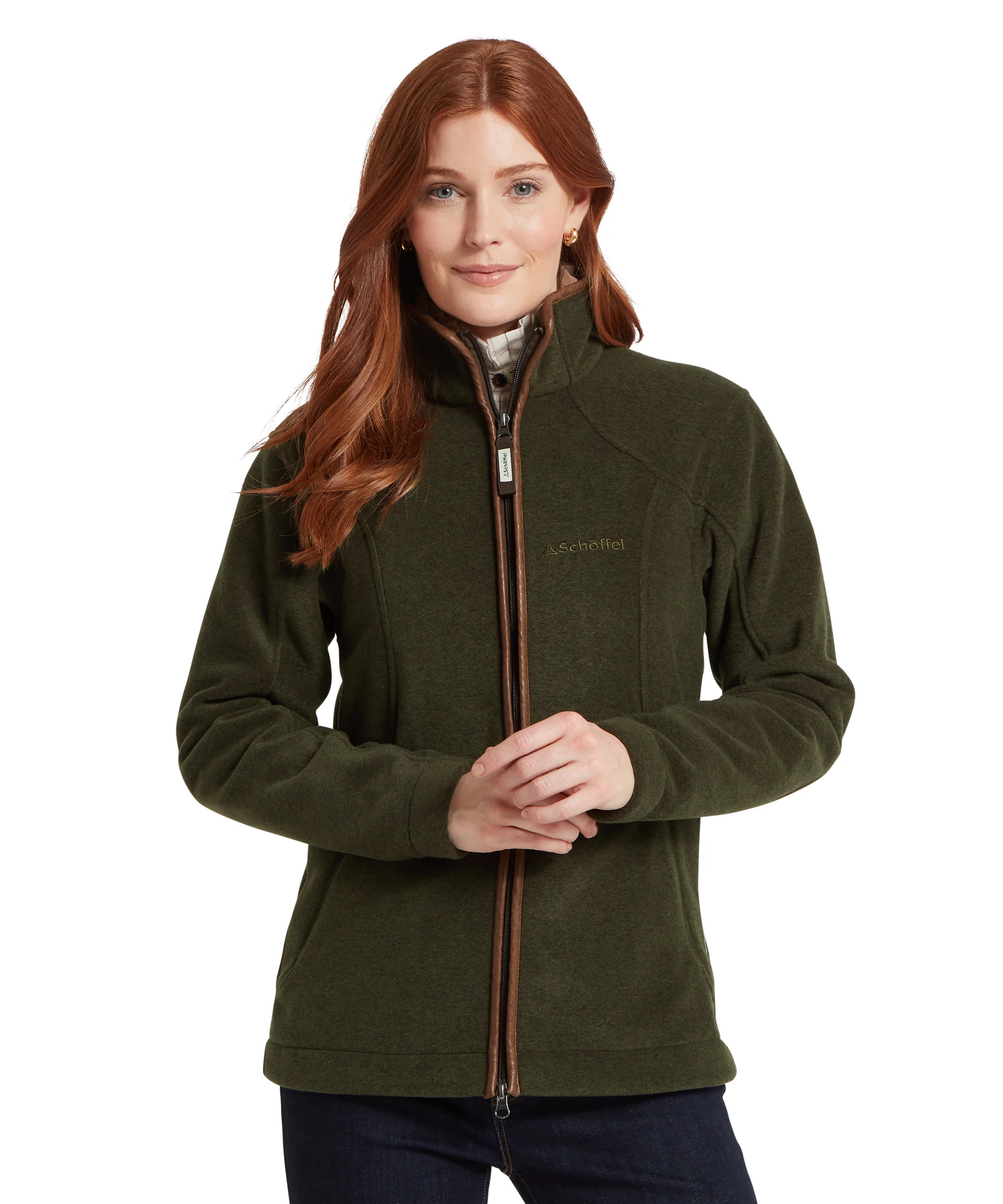 Burley Fleece Jacket - Dark Olive - Image 3