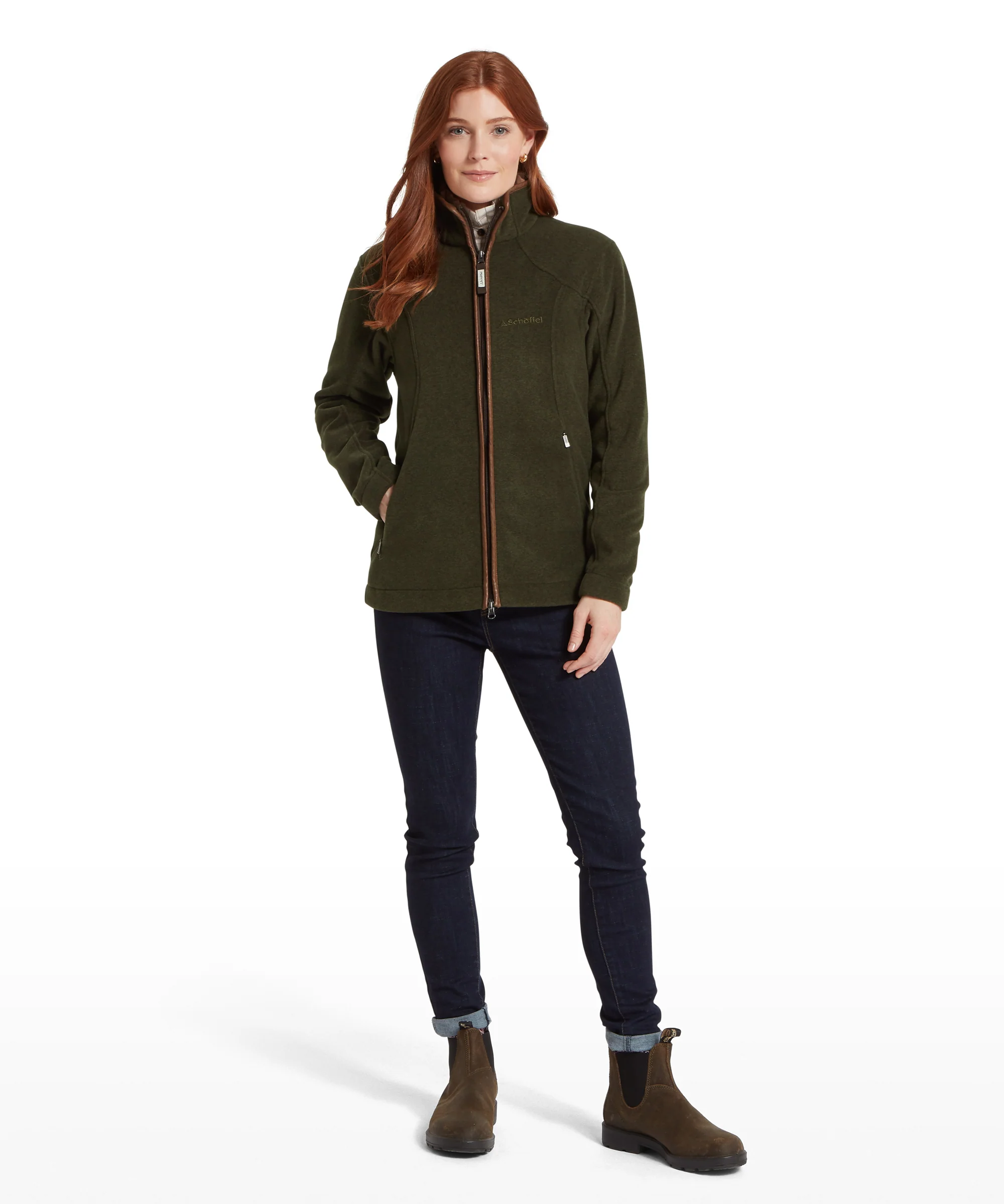 Burley Fleece Jacket - Dark Olive - Image 4