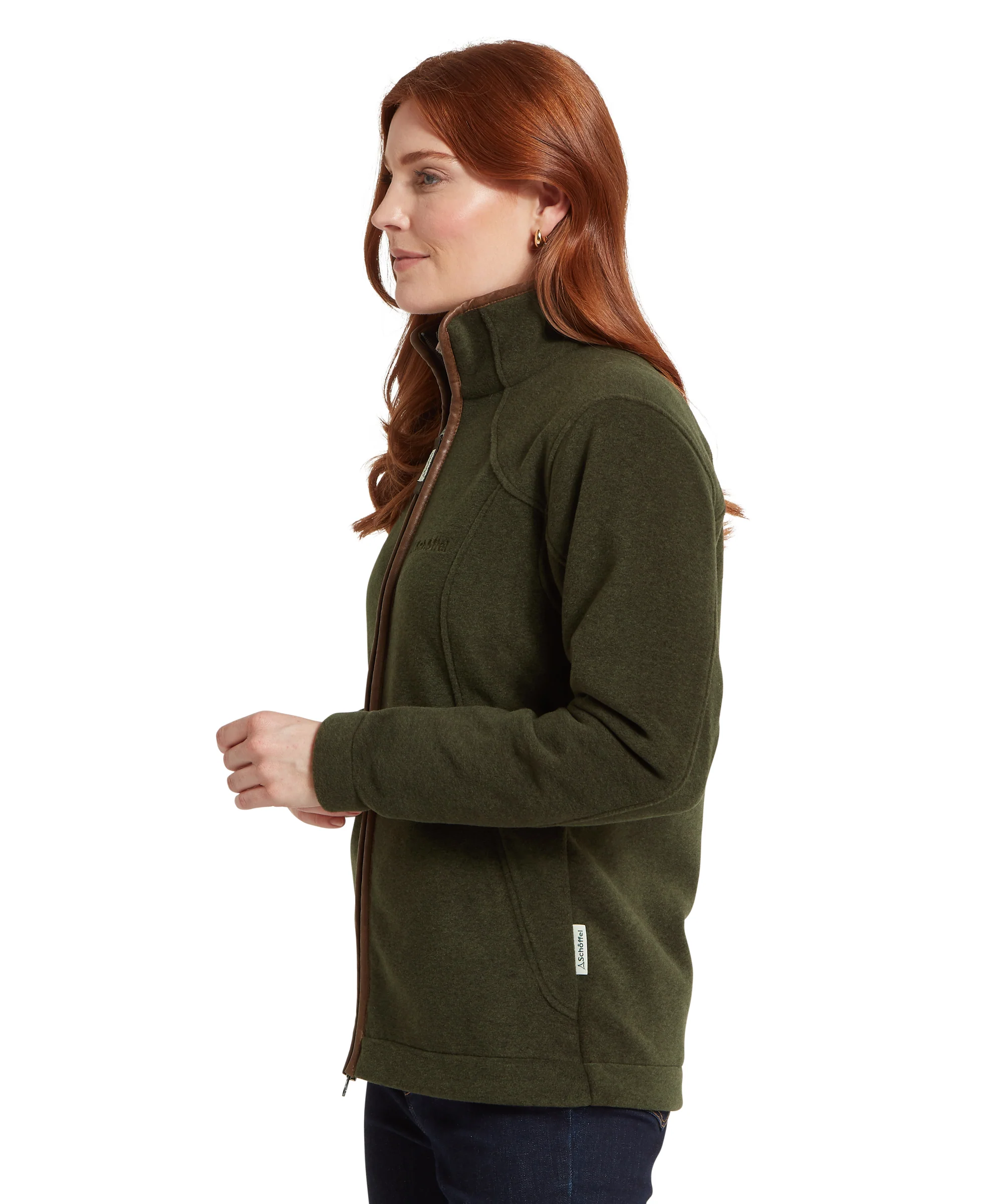 Burley Fleece Jacket - Dark Olive - Image 5