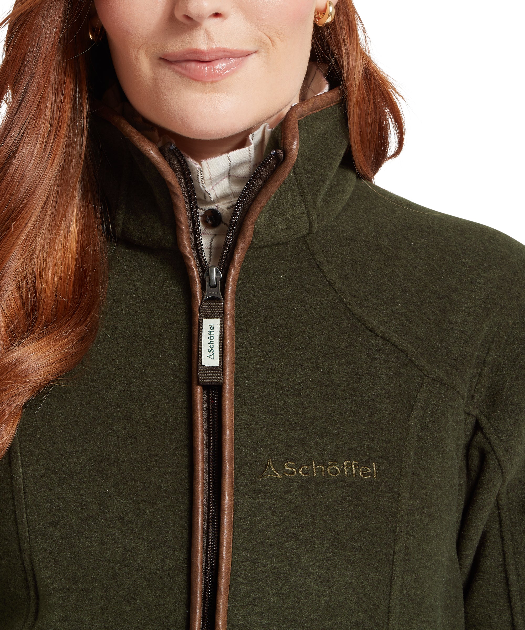 Burley Fleece Jacket - Dark Olive - Image 7