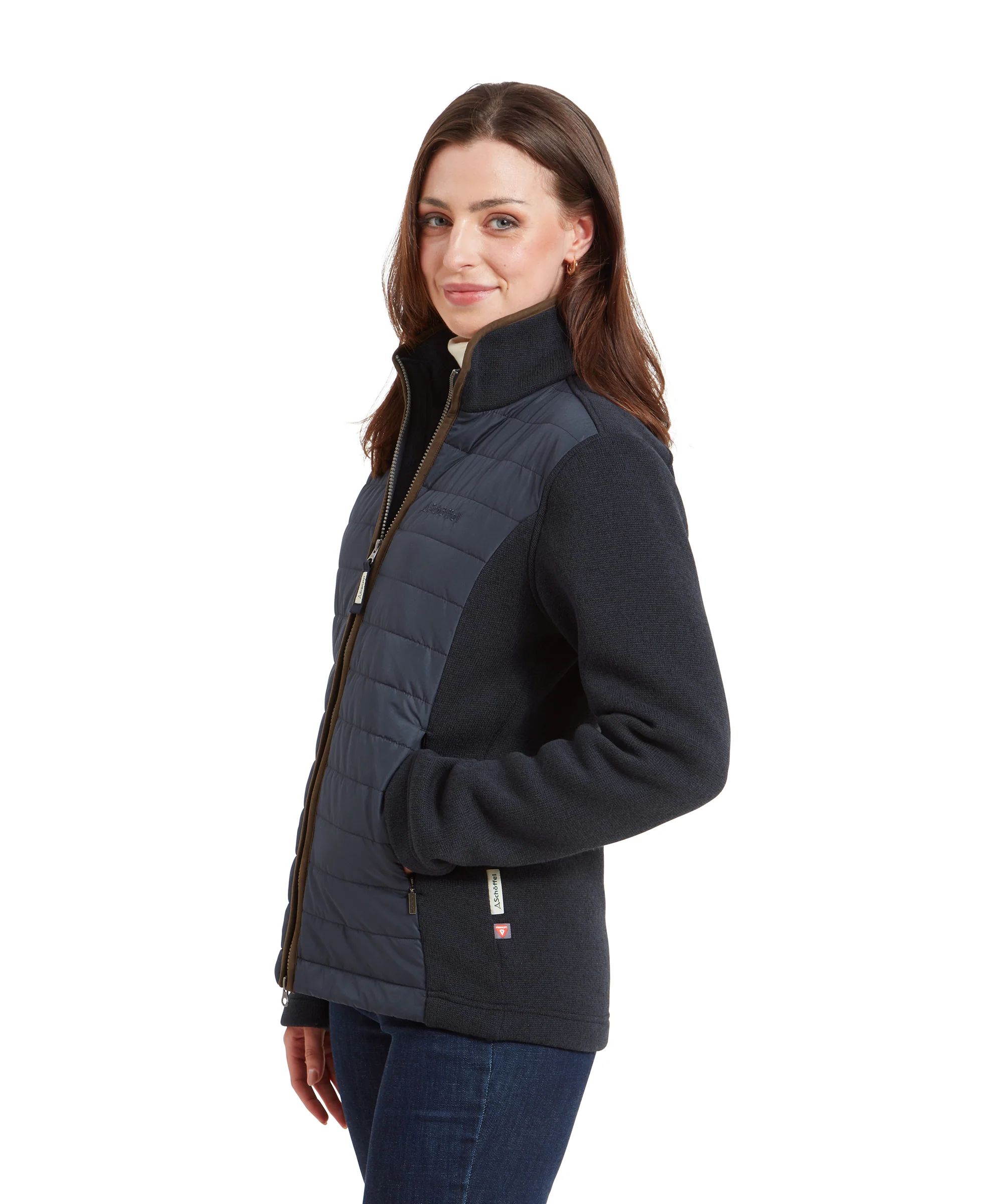 Burley Hybrid Jacket - Petrol Blue - Image 4