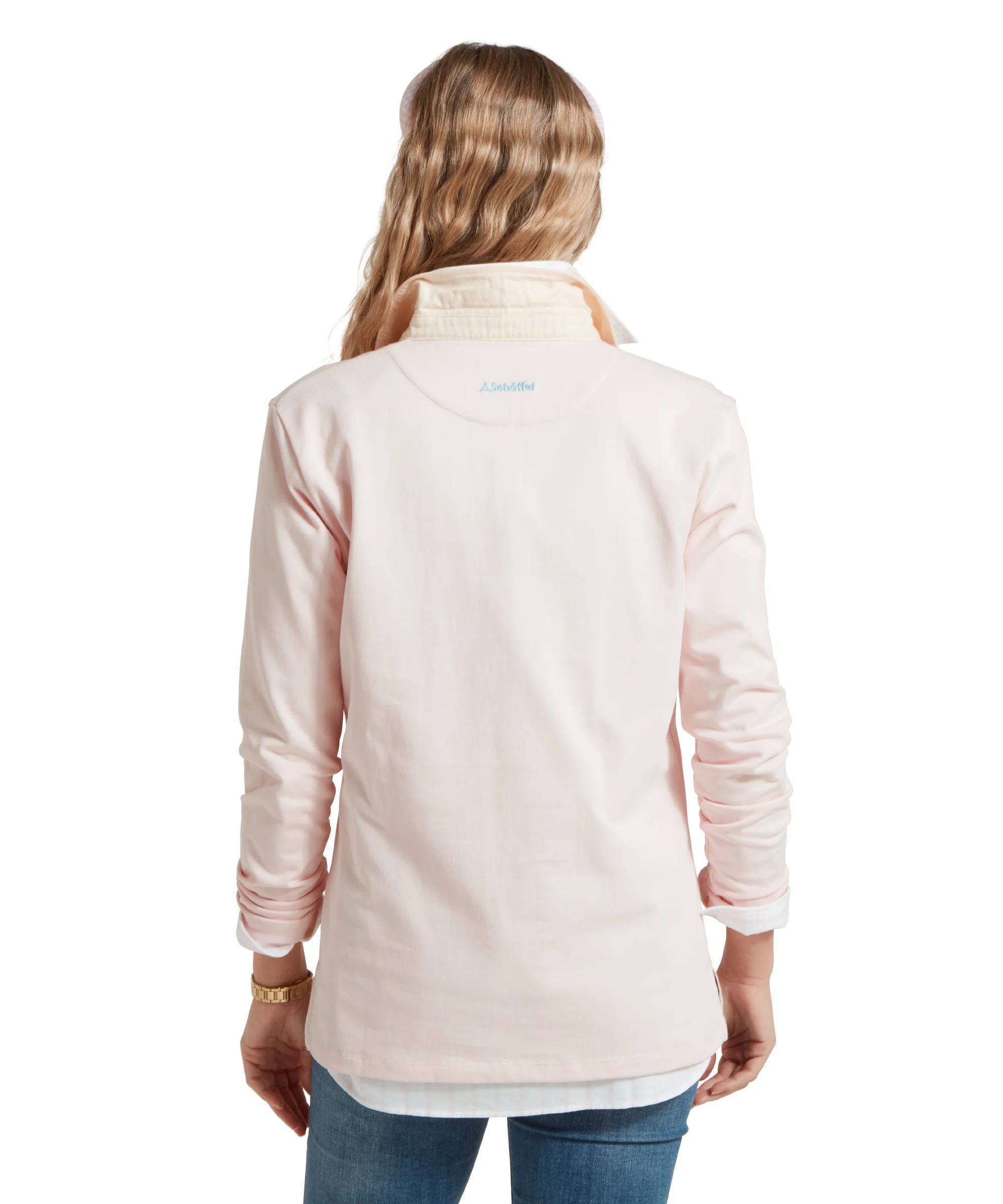 Chapel Porth Rugby Shirt - Mauve Blush - Image 5