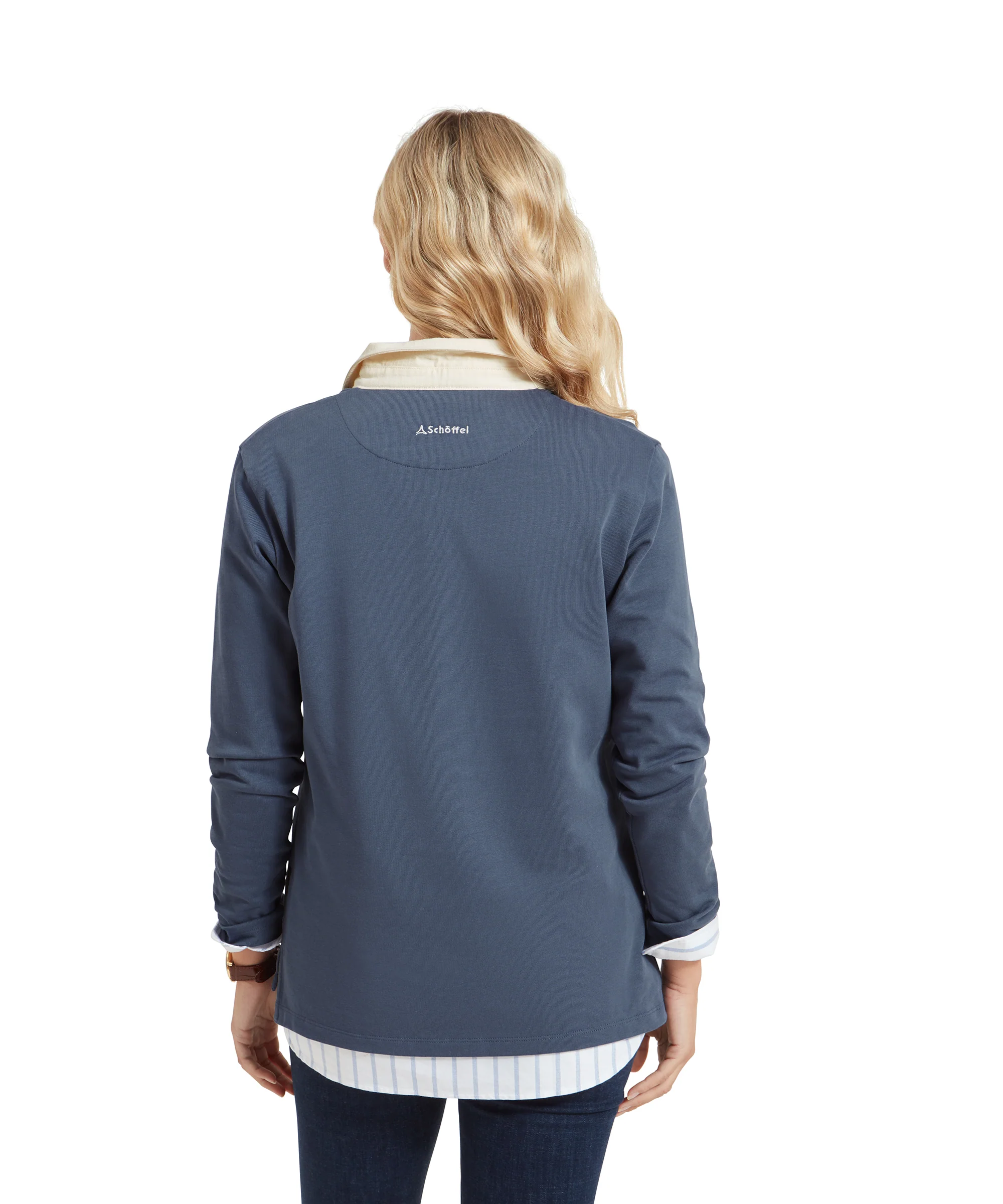 Chapel Porth Rugby Shirt - Vintage Navy - Image 5