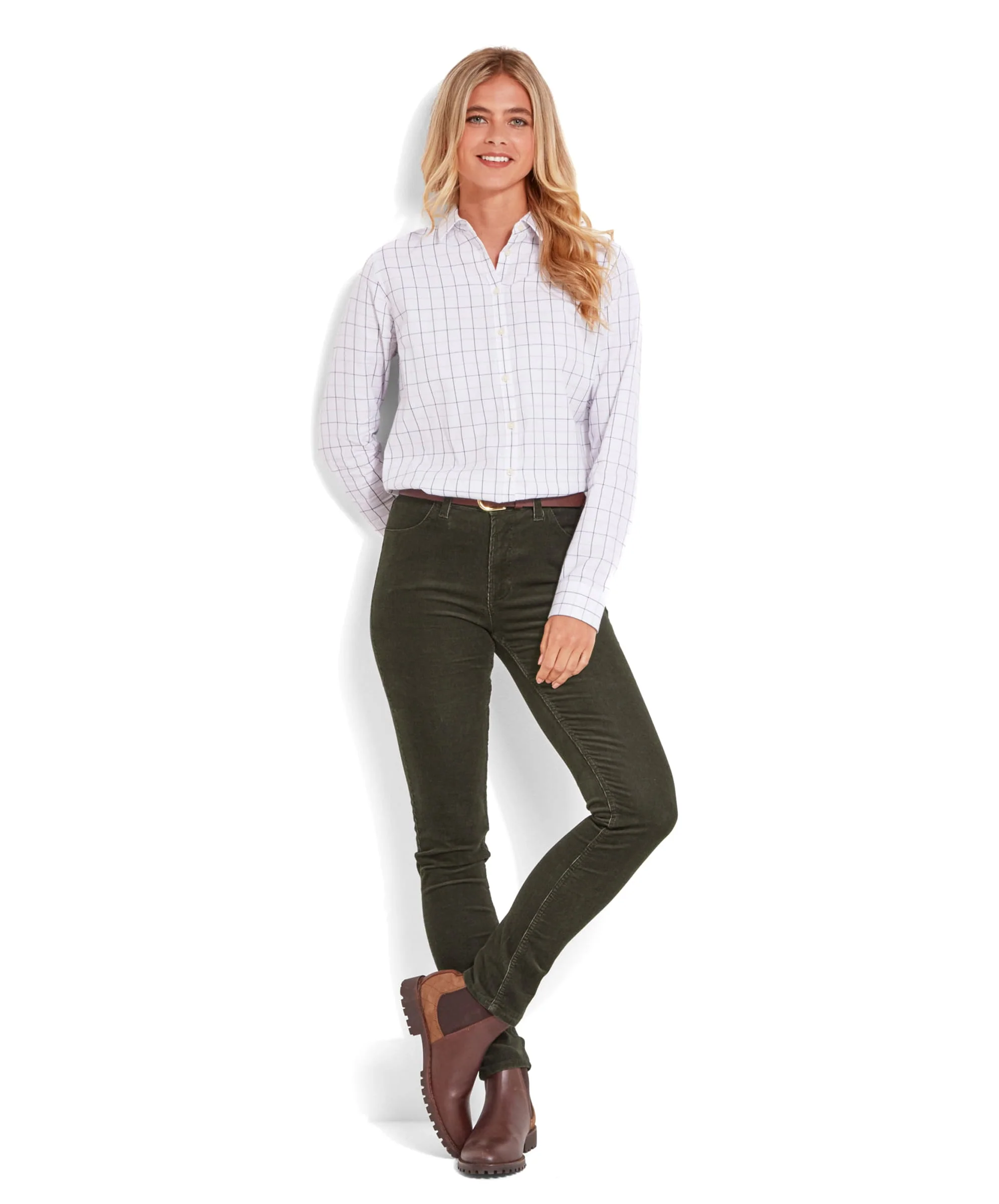 Clover Cord Jeans - Forest - Image 3