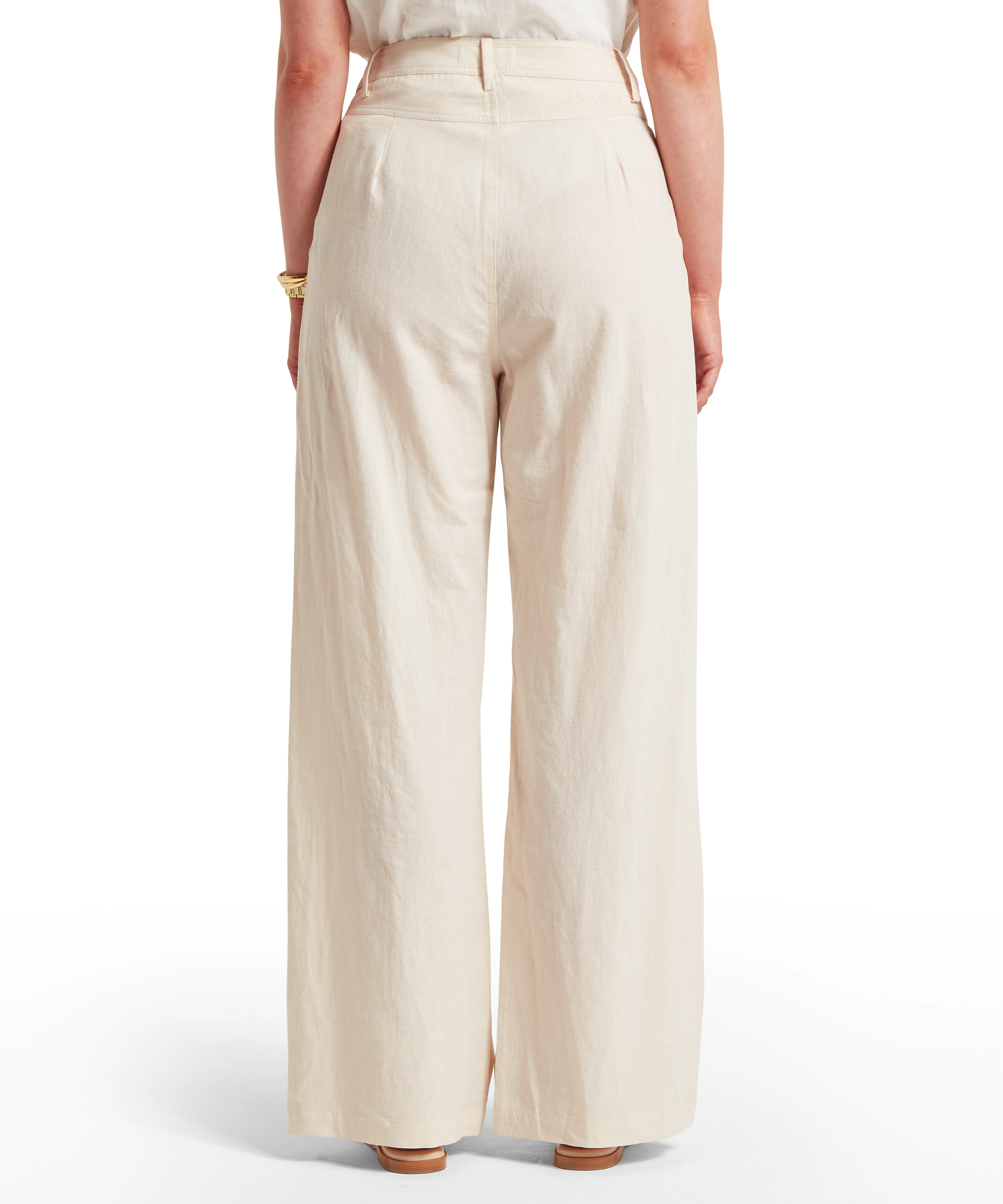Dahlia Linen Trousers - Oat - Image 5