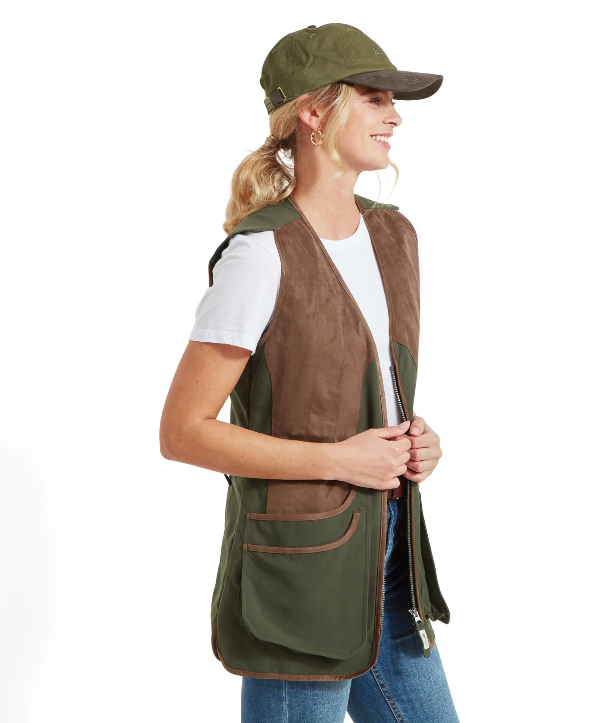 Edenham Clay Shooting Vest - Forest - Image 4