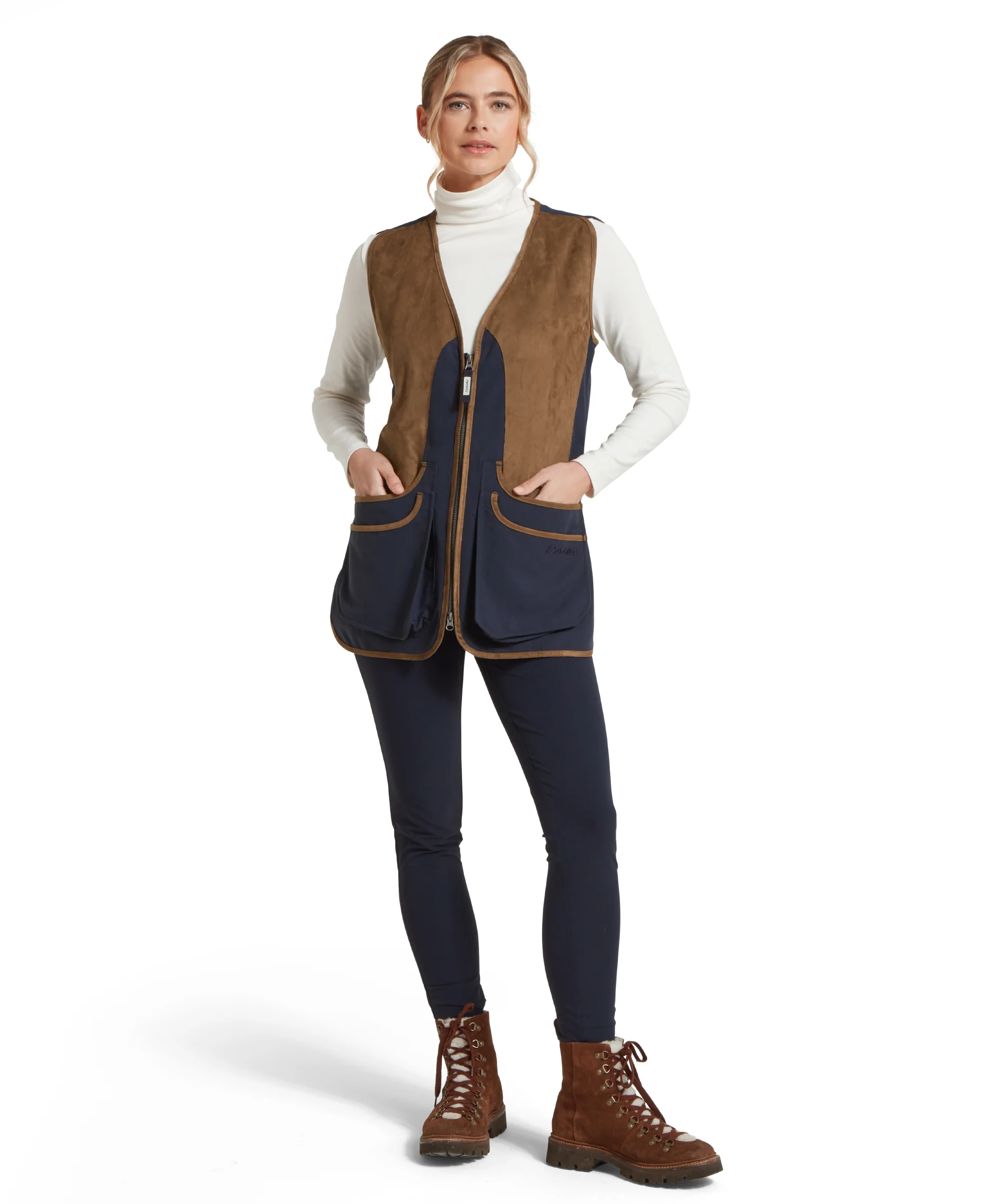 Edenham Clay Shooting Vest - True Navy - Image 3