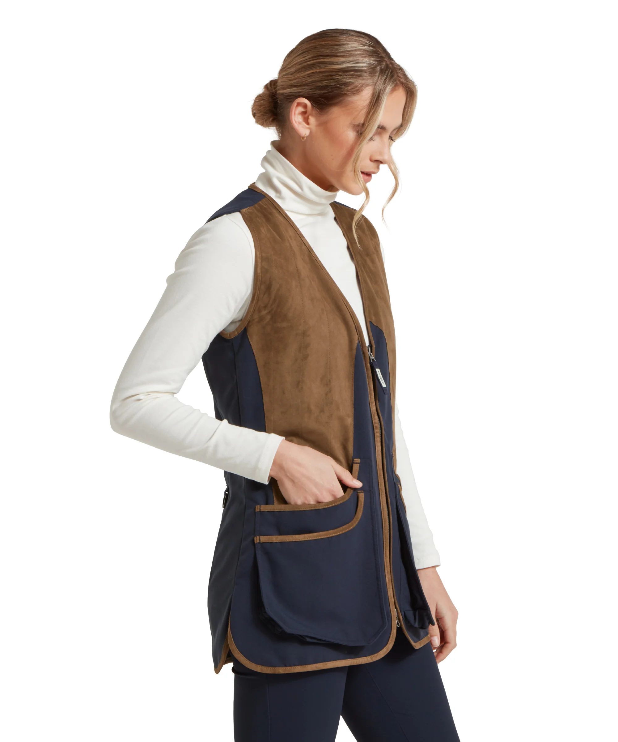 Edenham Clay Shooting Vest - True Navy - Image 4