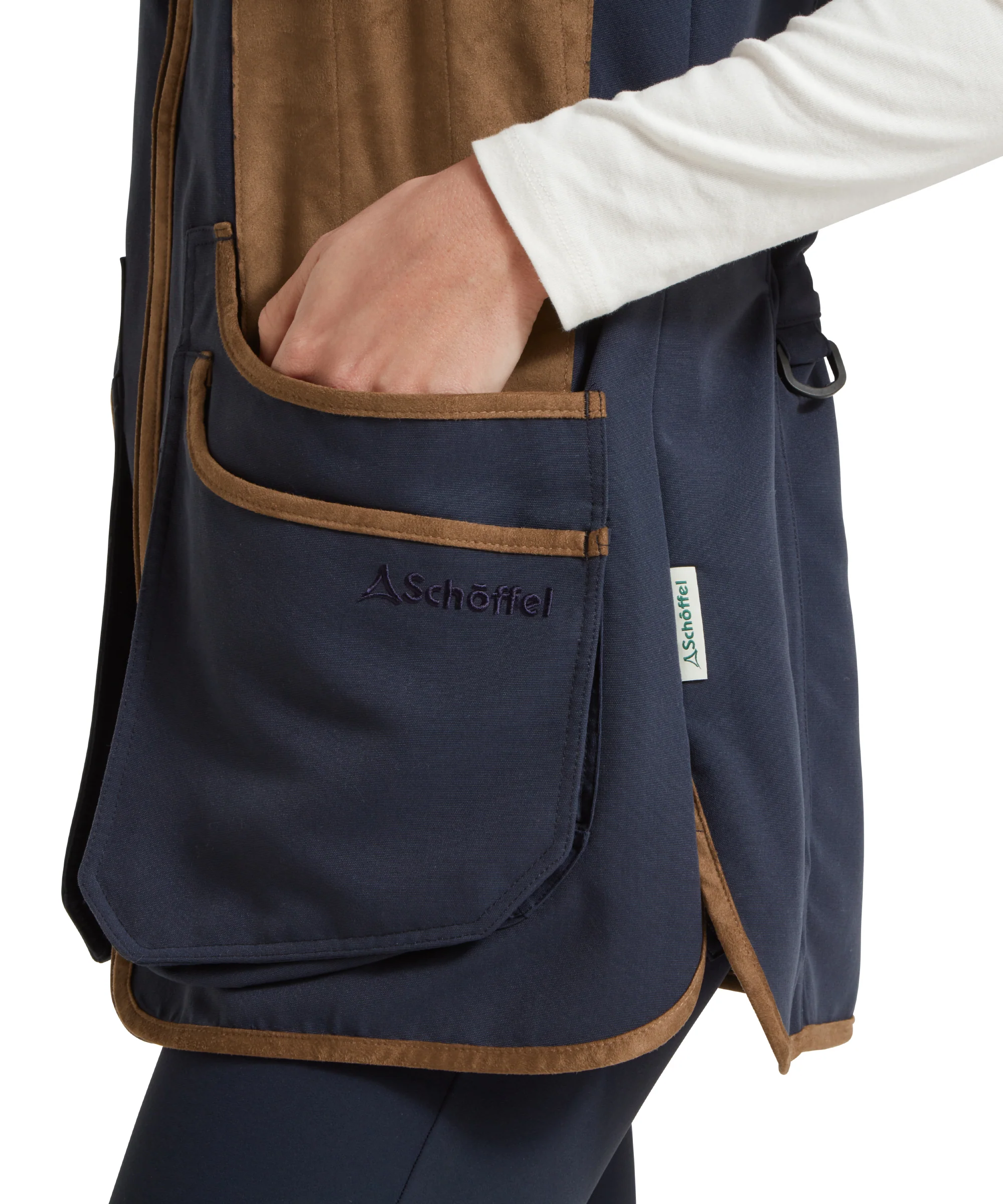 Edenham Clay Shooting Vest - True Navy - Image 7