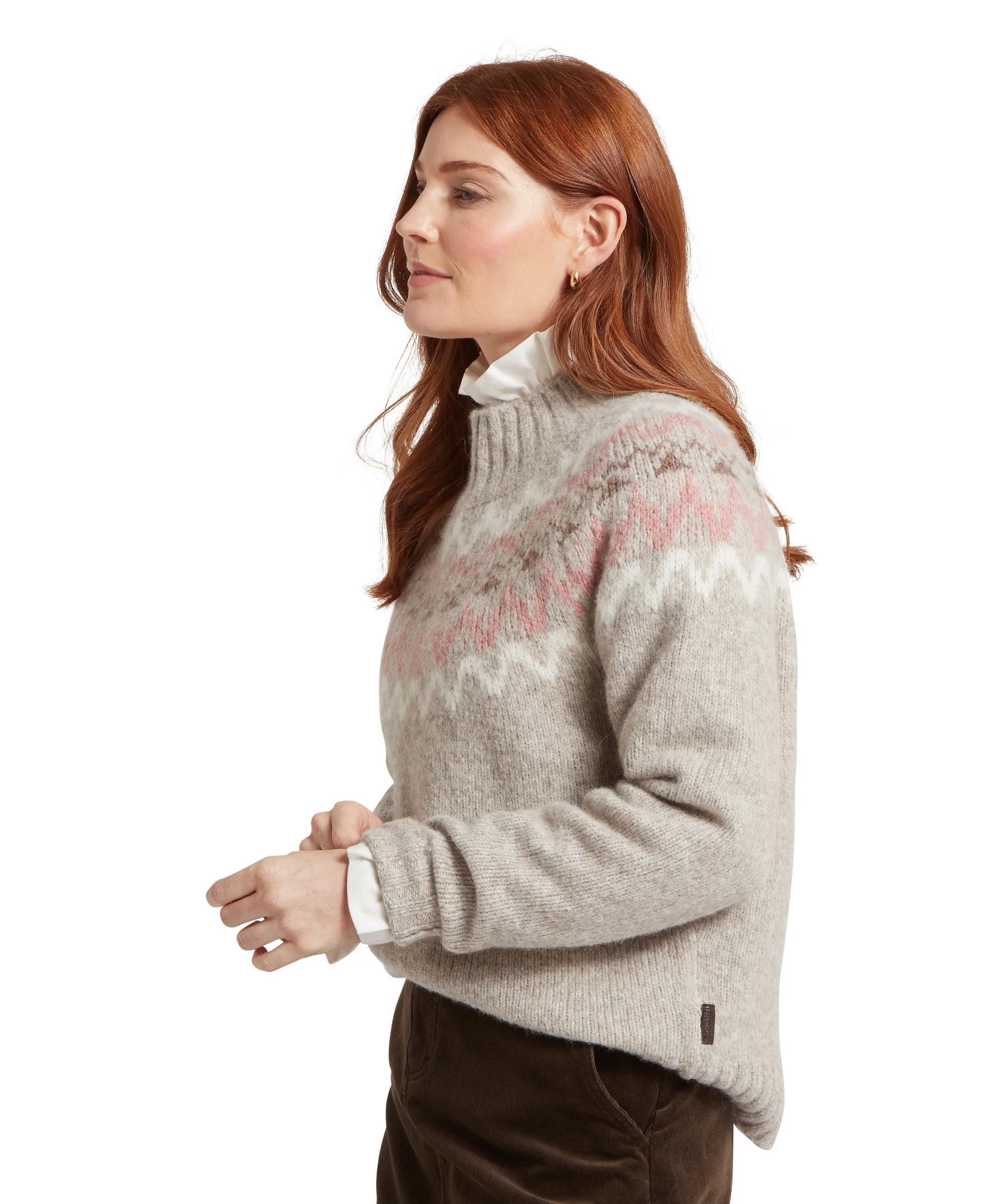 Evie Fairisle Jumper - Cobblestone - Image 4