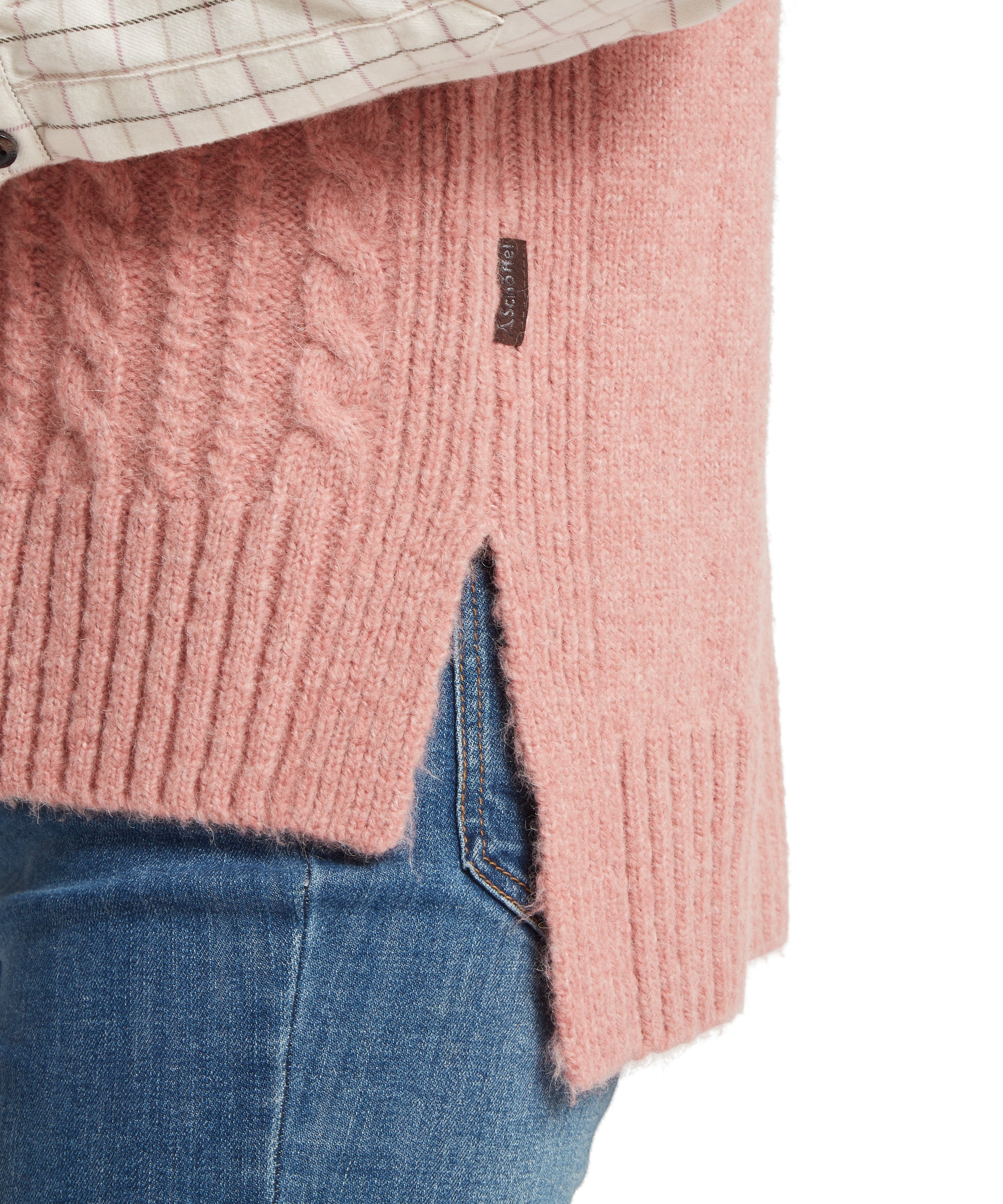 Evie Sleeveless Jumper - Dusky Pink - Image 6