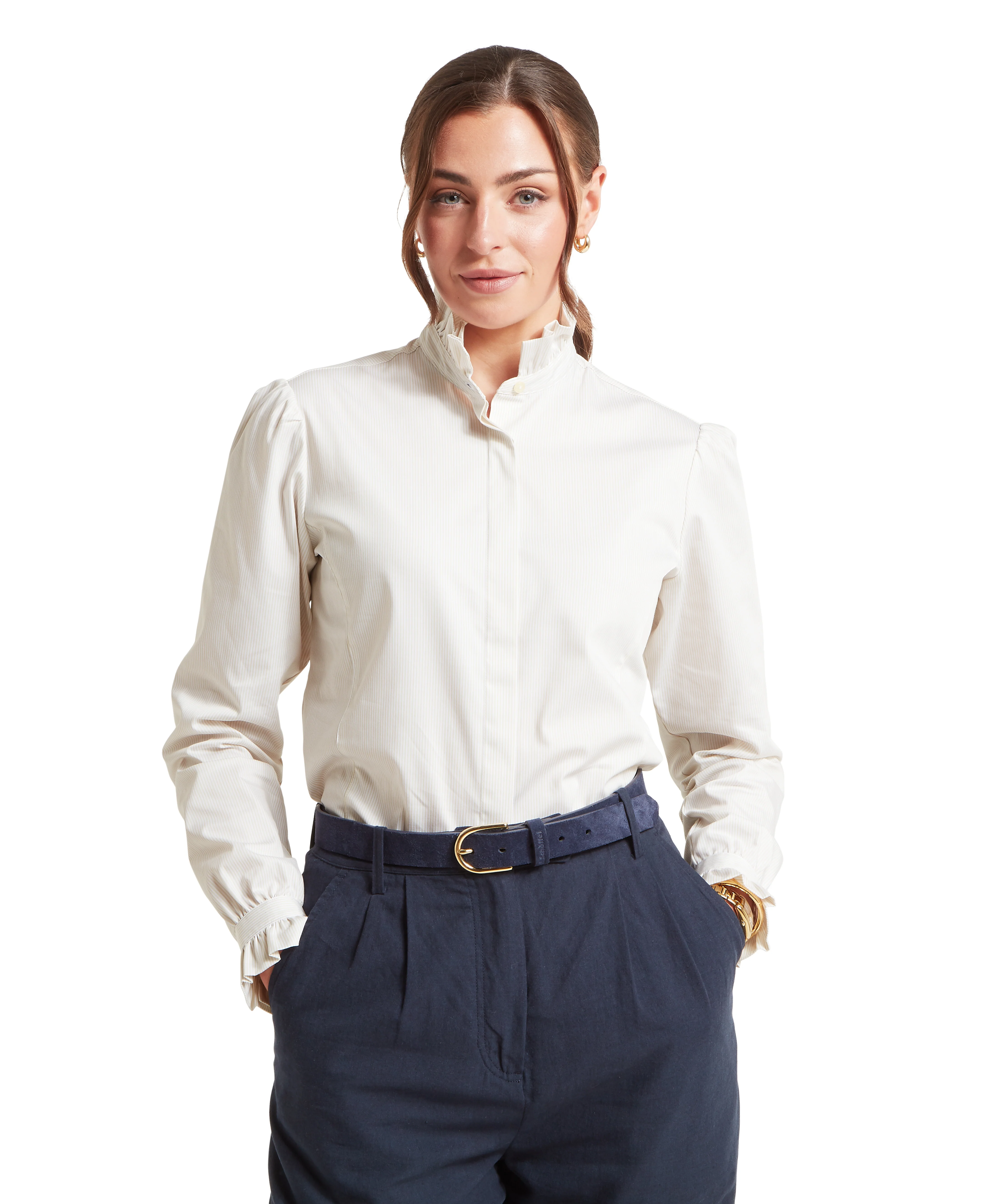 Fakenham Shirt - Linen Stripe - Image 2