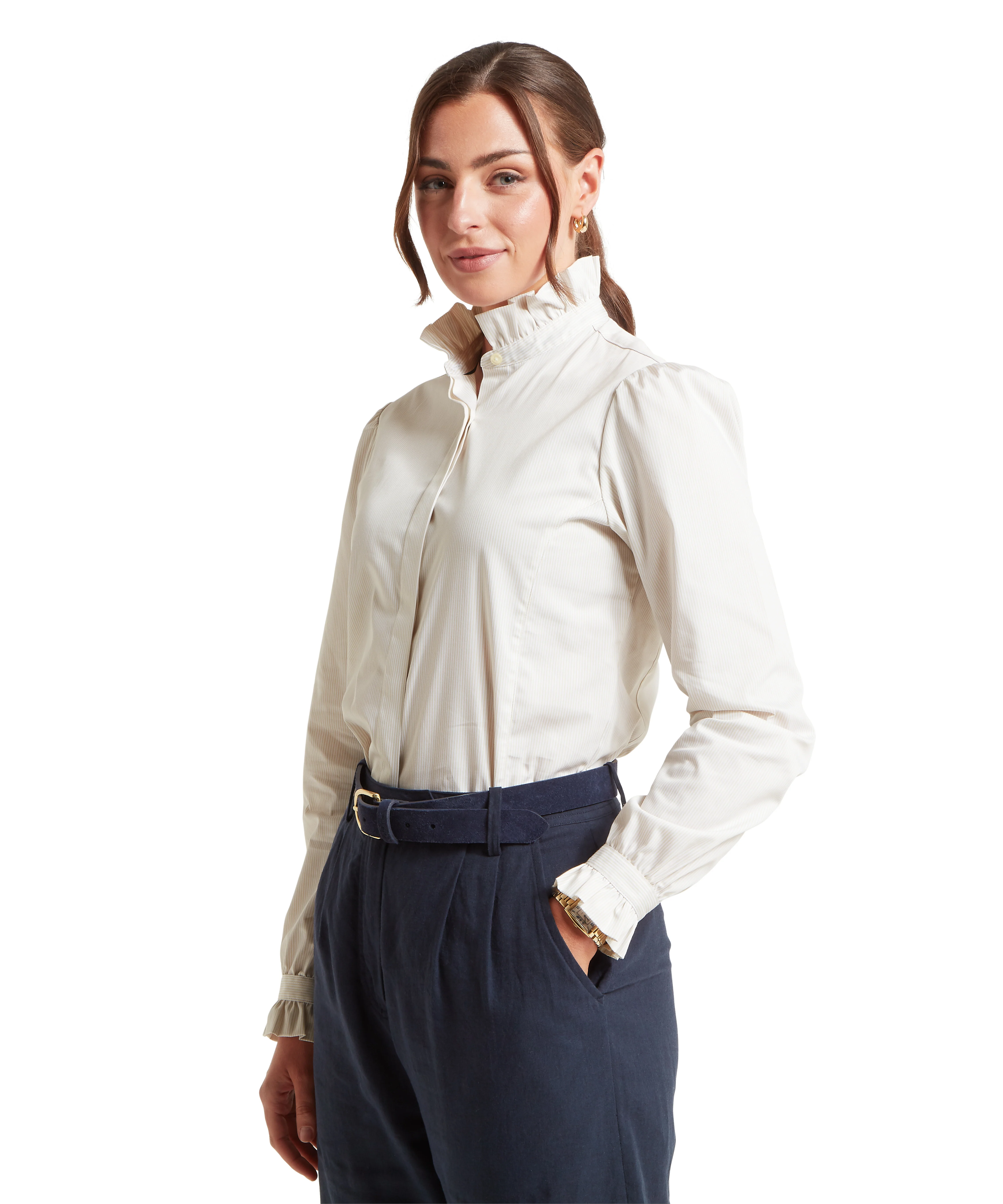 Fakenham Shirt - Linen Stripe - Image 4