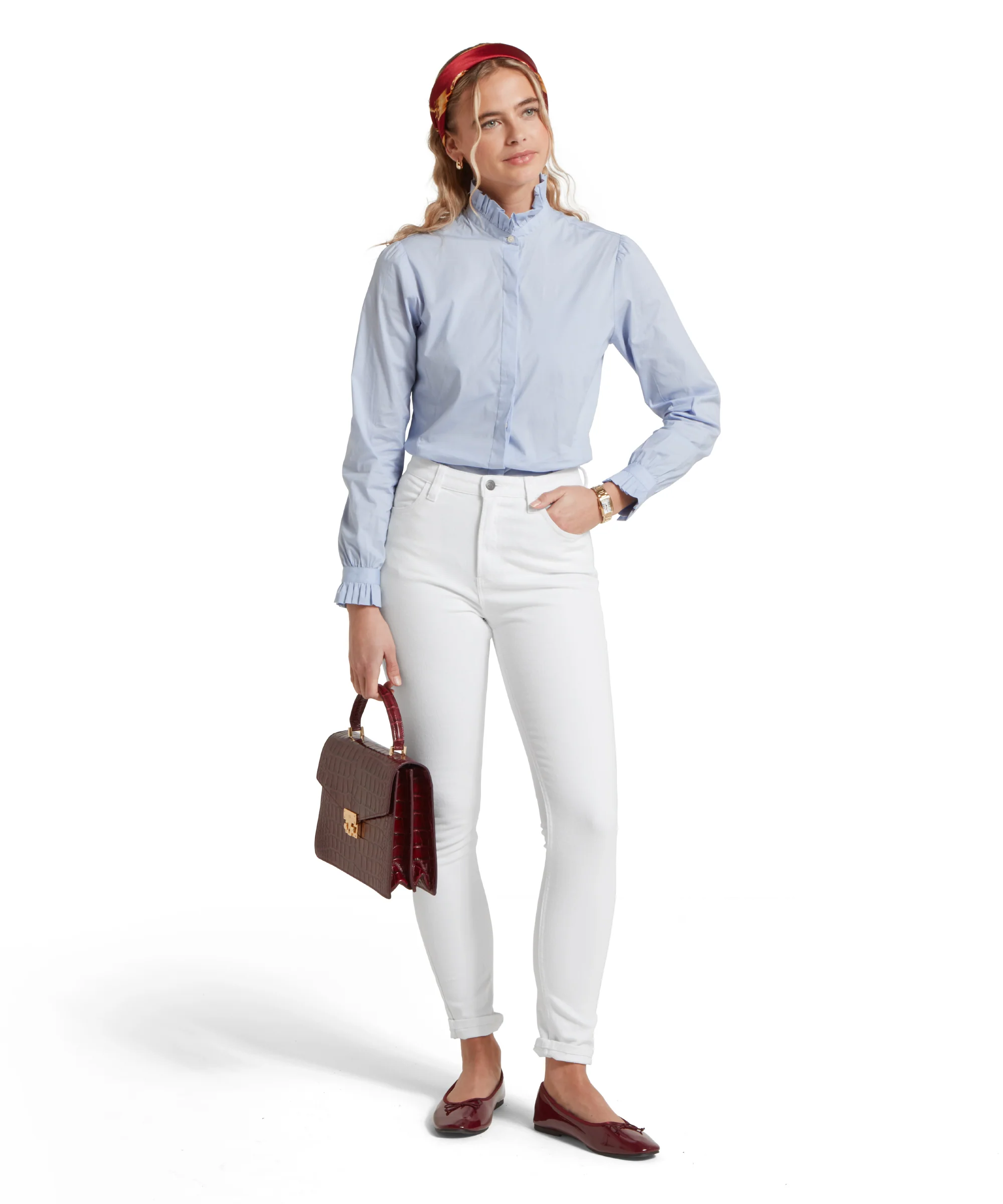 Fakenham Shirt - Pale Blue - Image 3