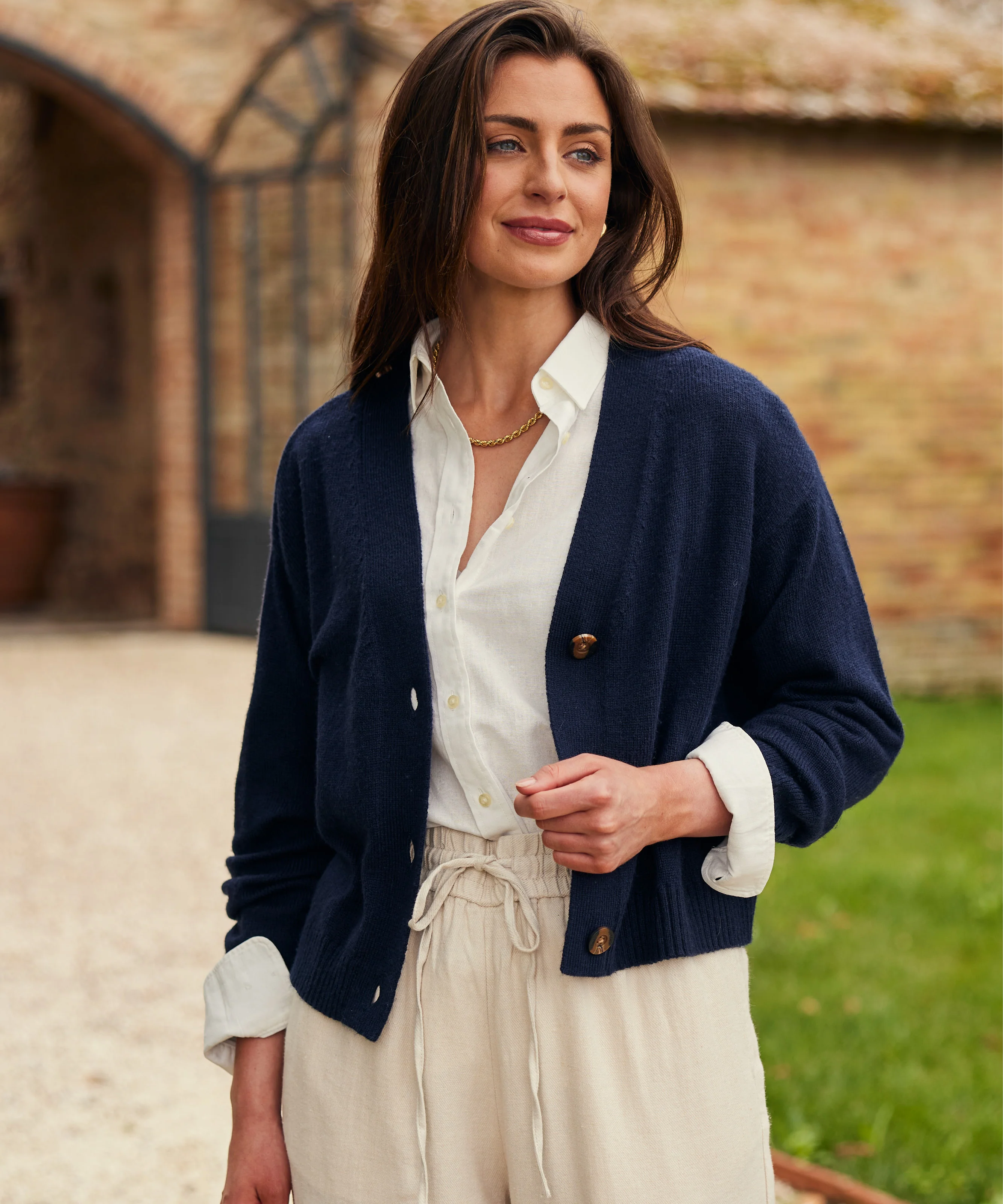 Filey Cardigan - Navy - Image 2