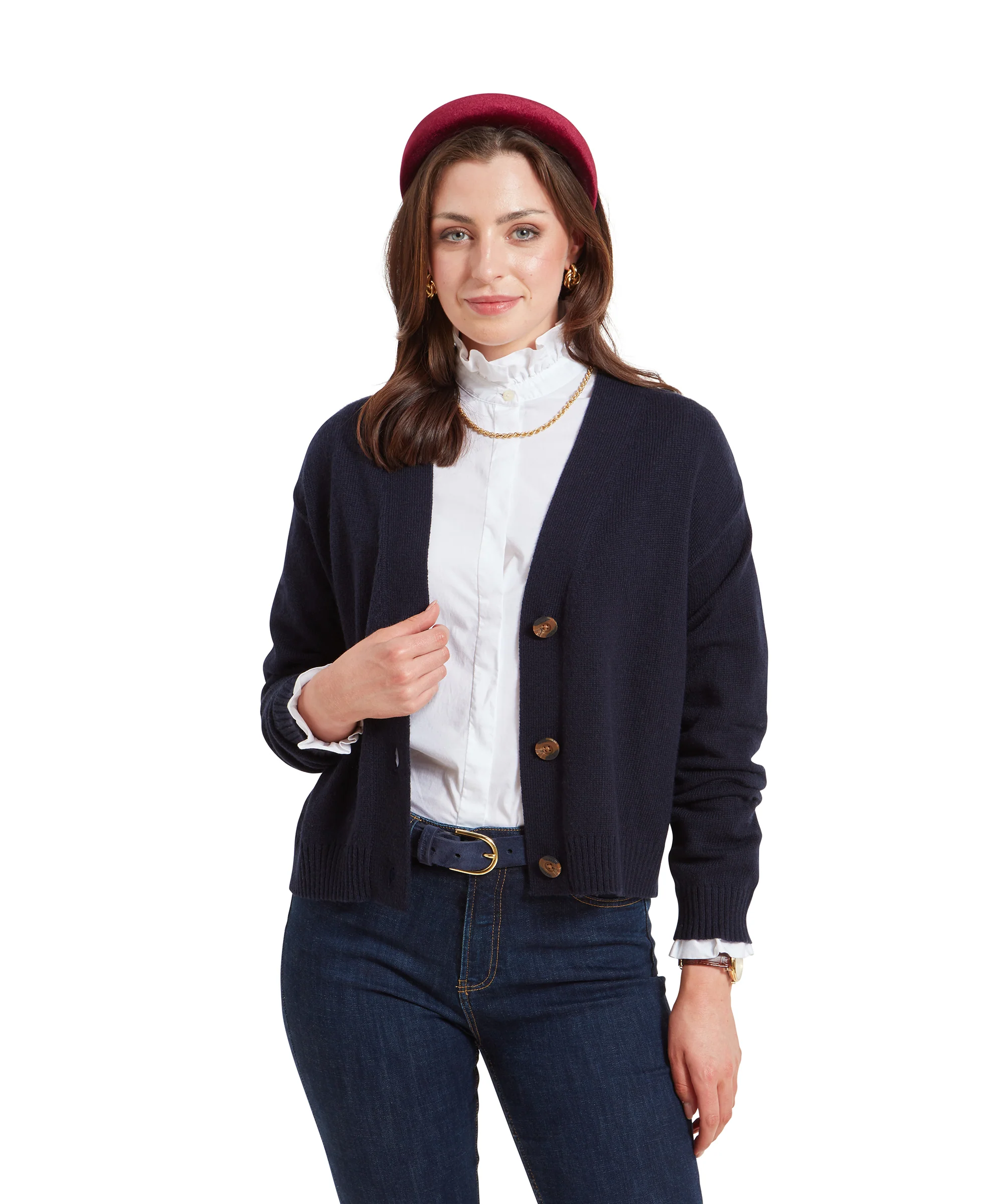 Filey Cardigan - Navy - Image 3