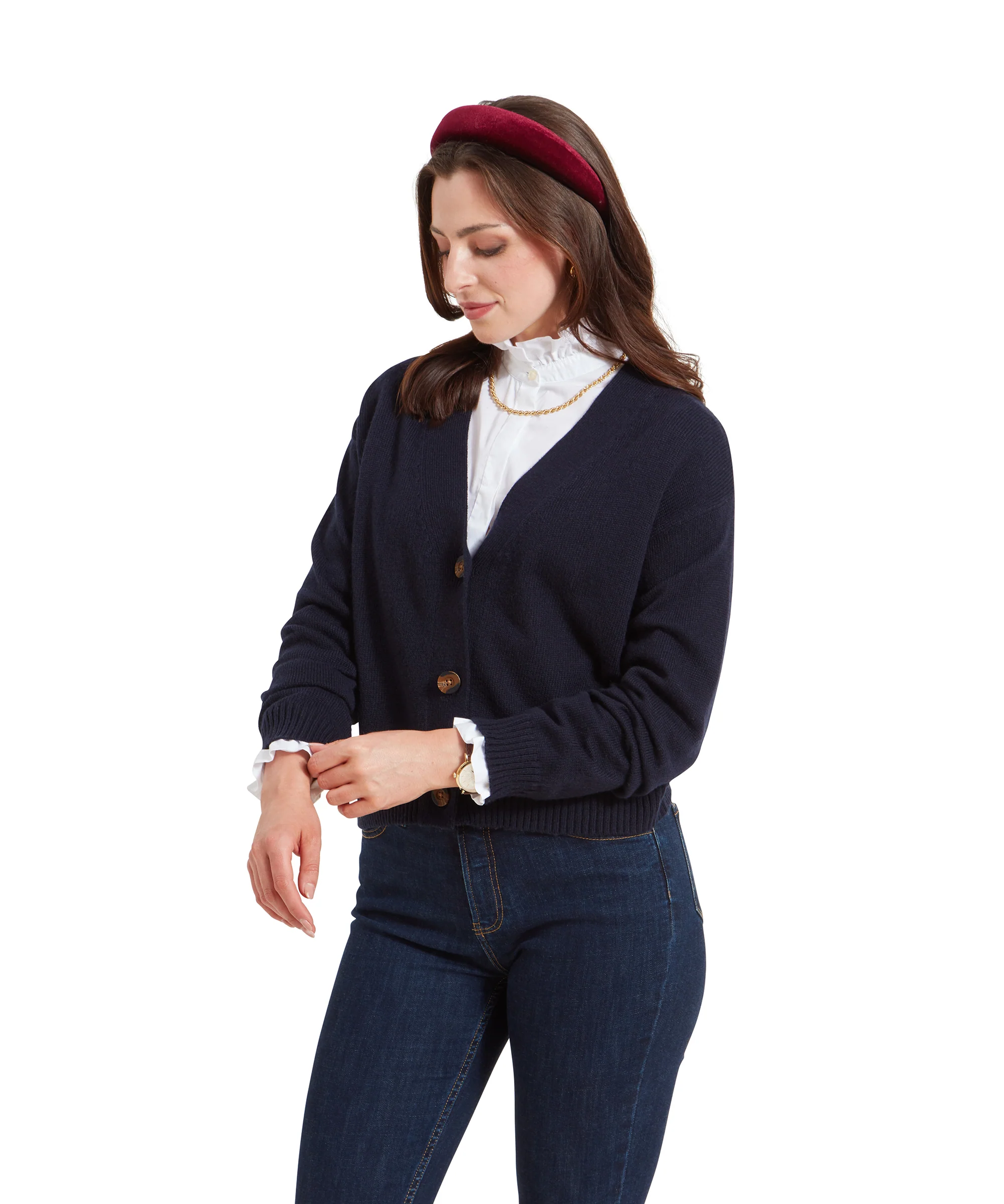Filey Cardigan - Navy - Image 5