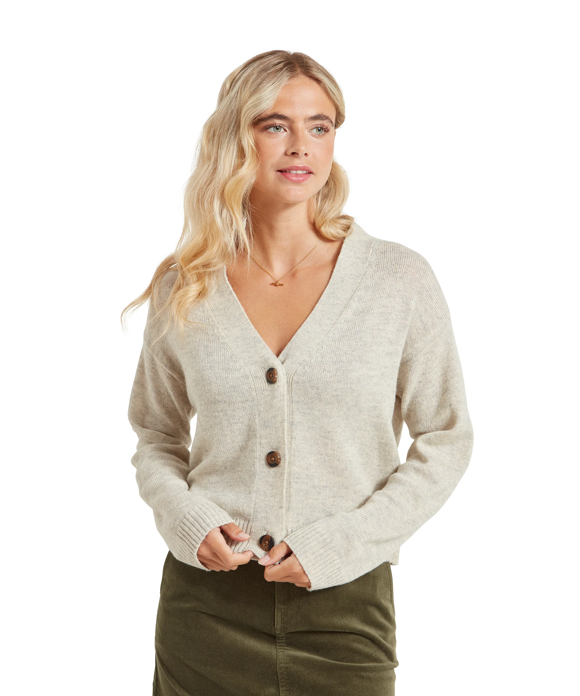 Filey Cardigan - Oat Grey - Image 2