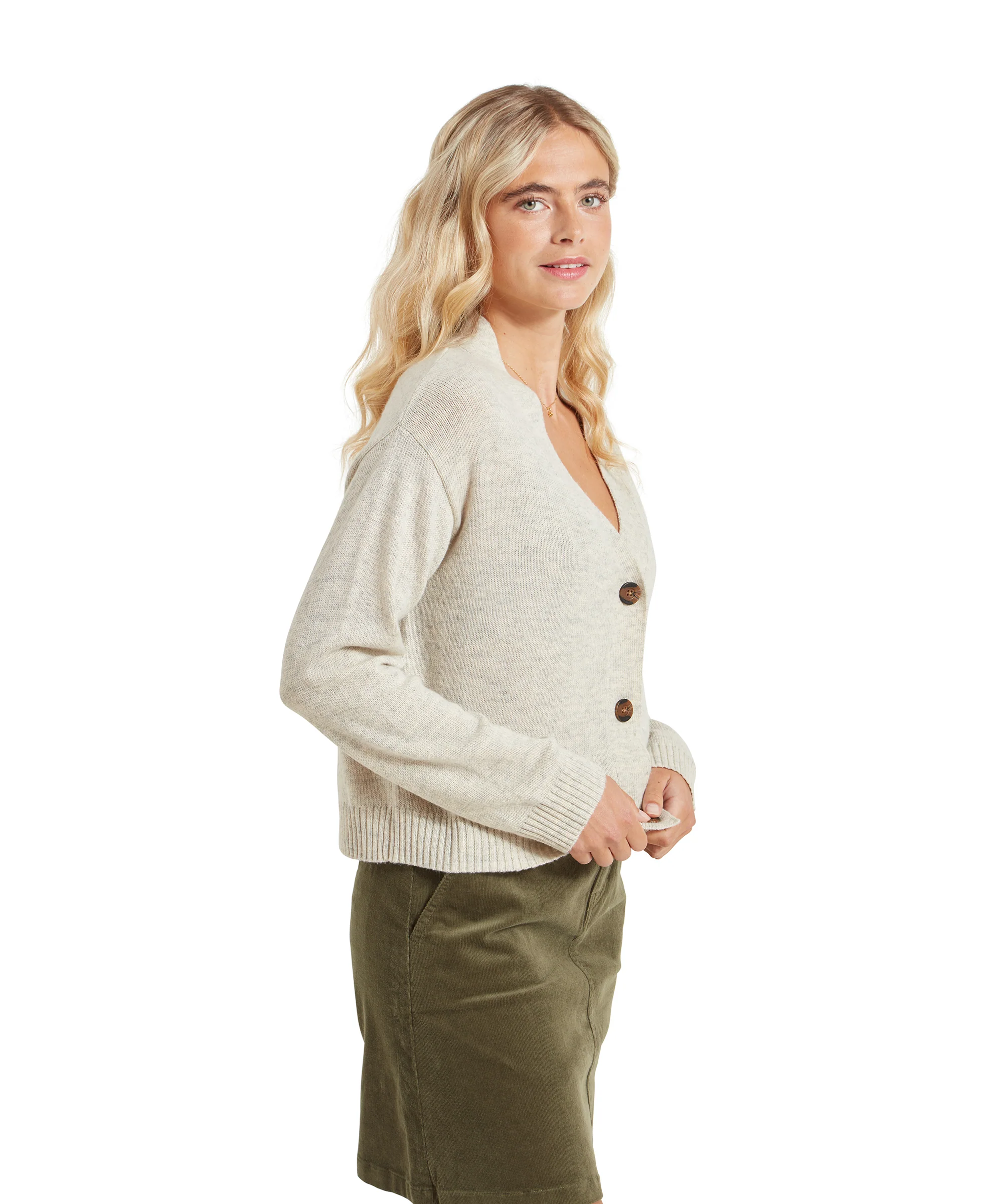 Filey Cardigan - Oat Grey - Image 4