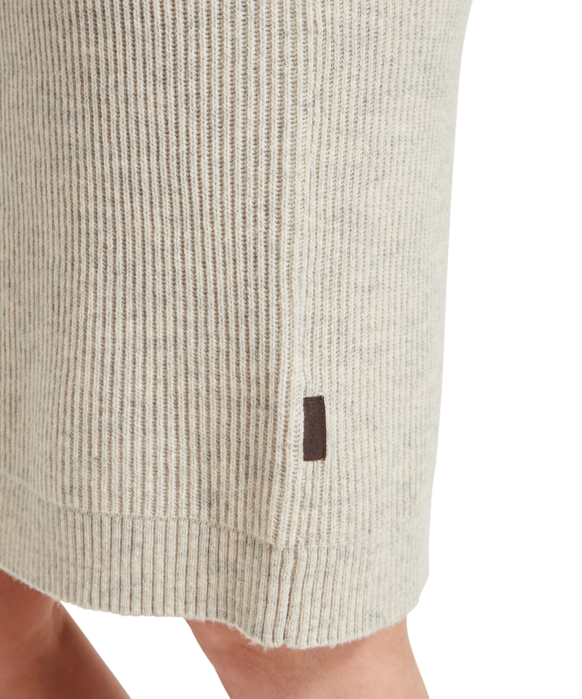 Filey Roll Neck Dress - Oat Grey - Image 7