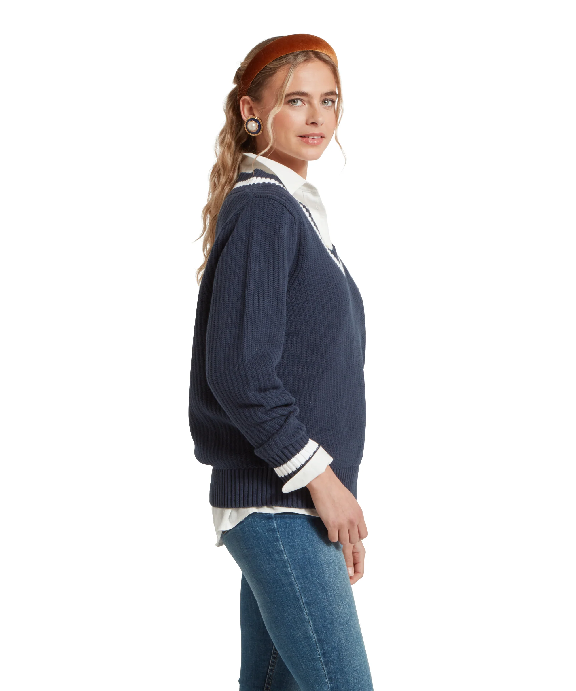 Hambledon Jumper - Navy - Image 4