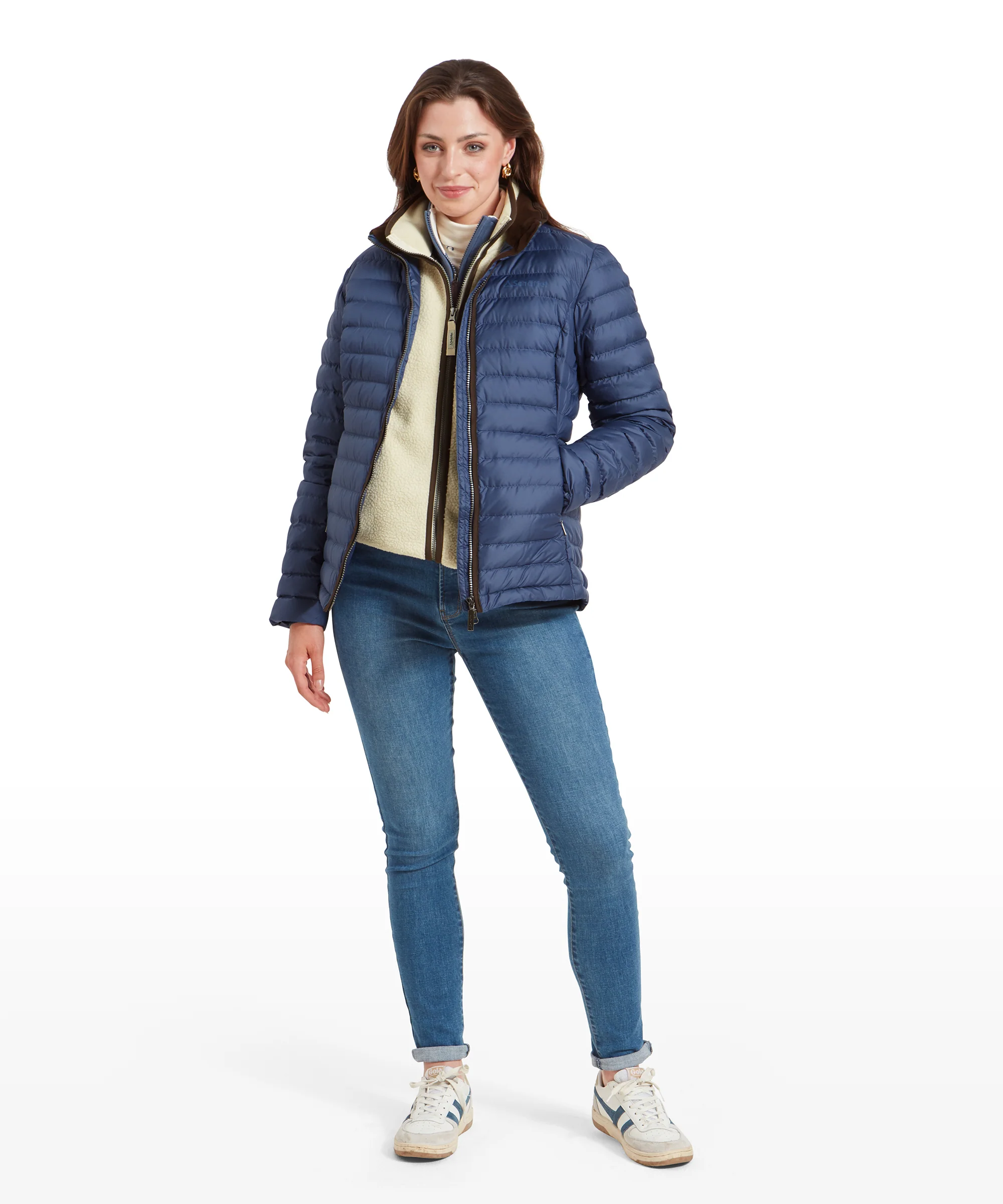 Hambleton Down Jacket - Stone Blue - Image 3