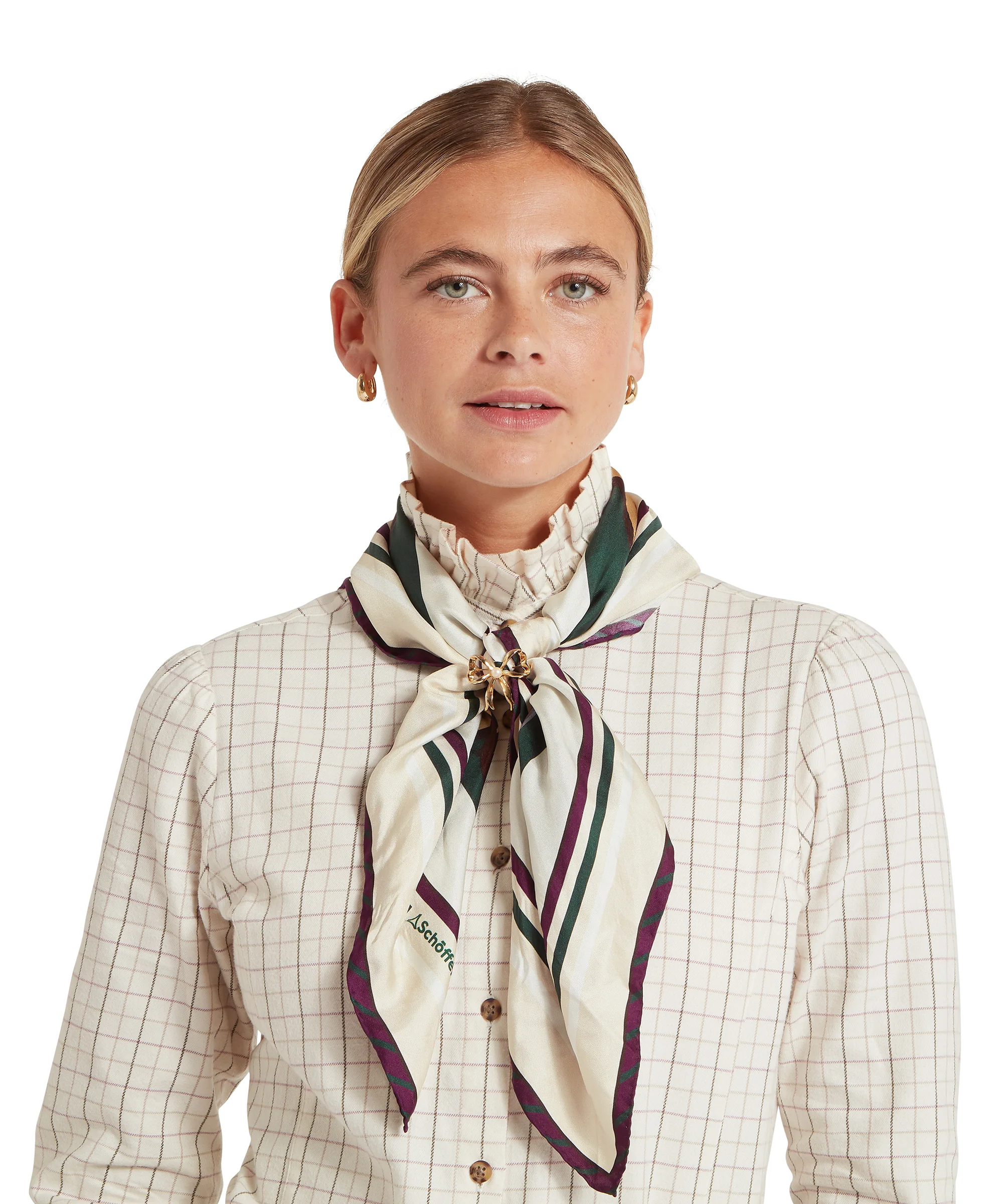 Hathersage Silk Scarf - Bridle Print - Image 2