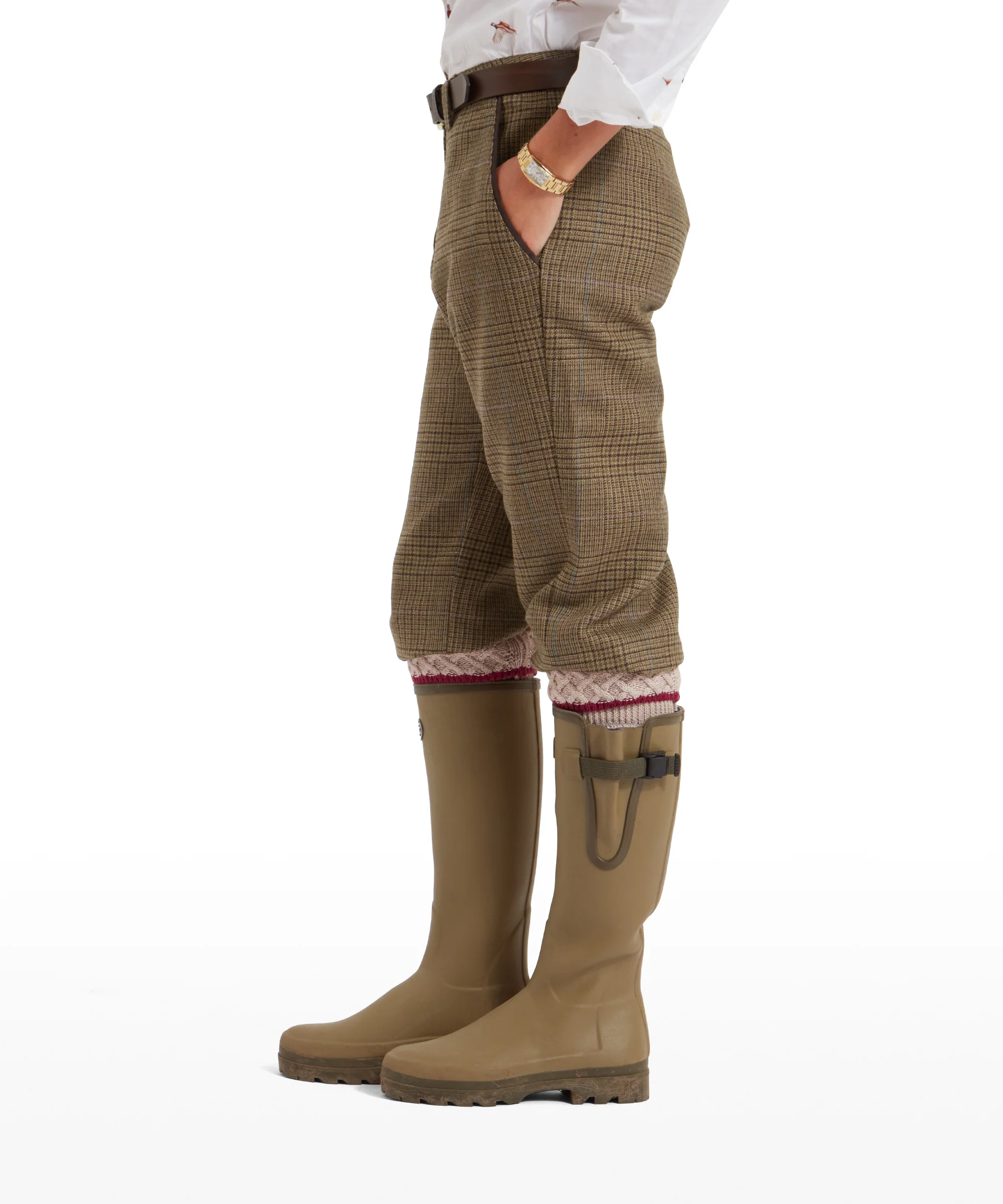 High Waisted Tweed Breeks - Teviot Tweed - Image 4