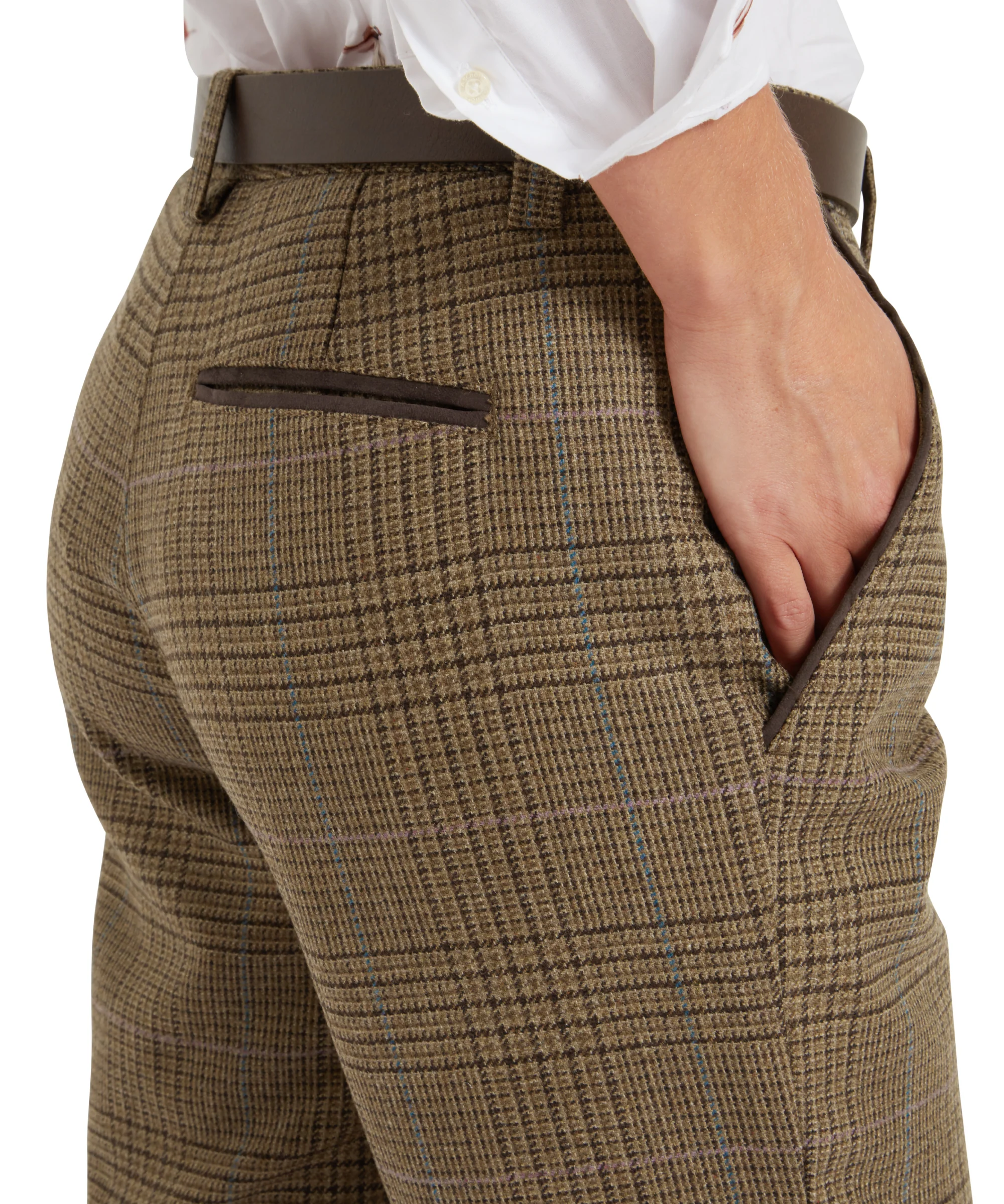 High Waisted Tweed Breeks - Teviot Tweed - Image 6
