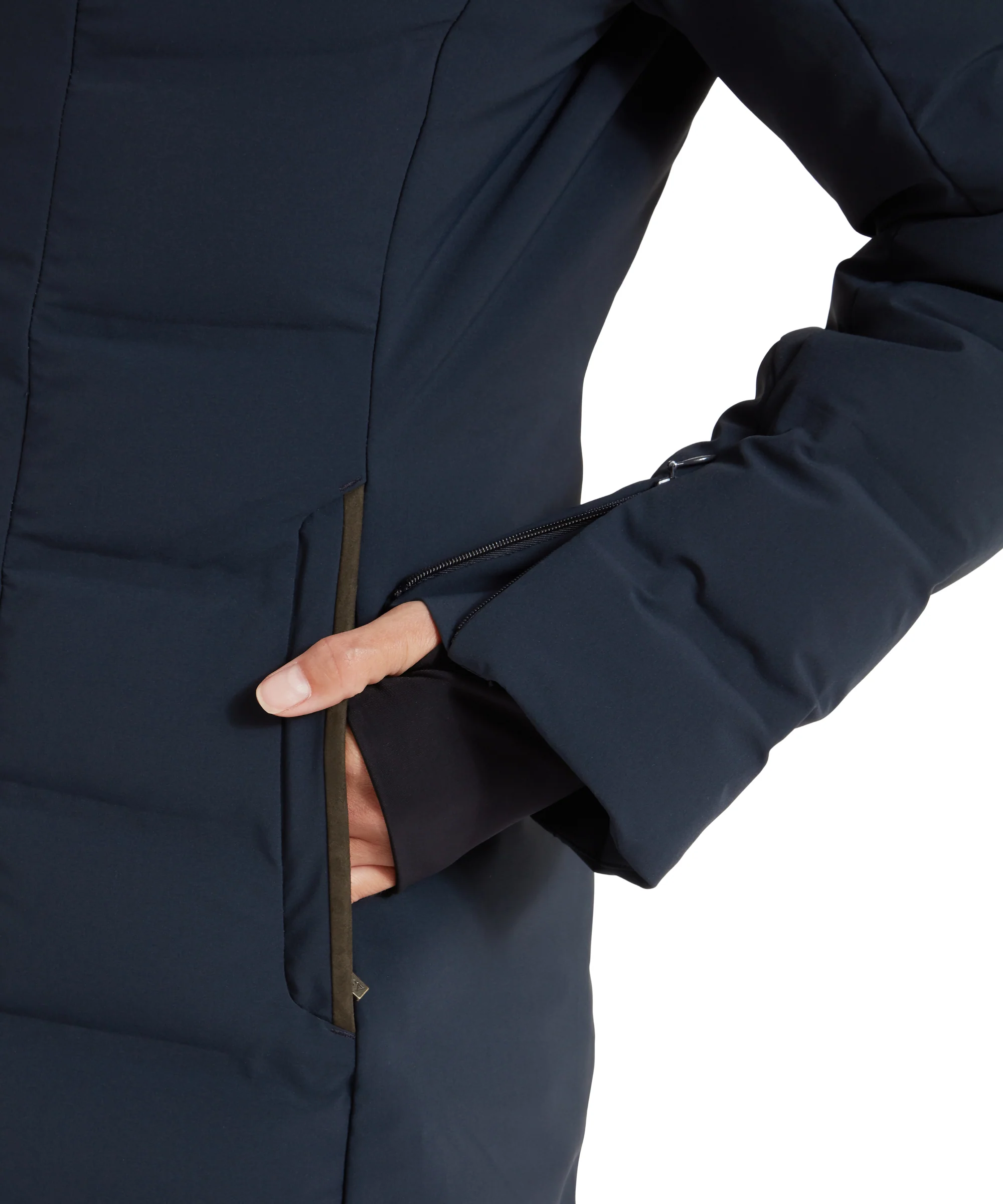 Hurlingham Waterproof Down Coat - Carbon Navy - Image 10