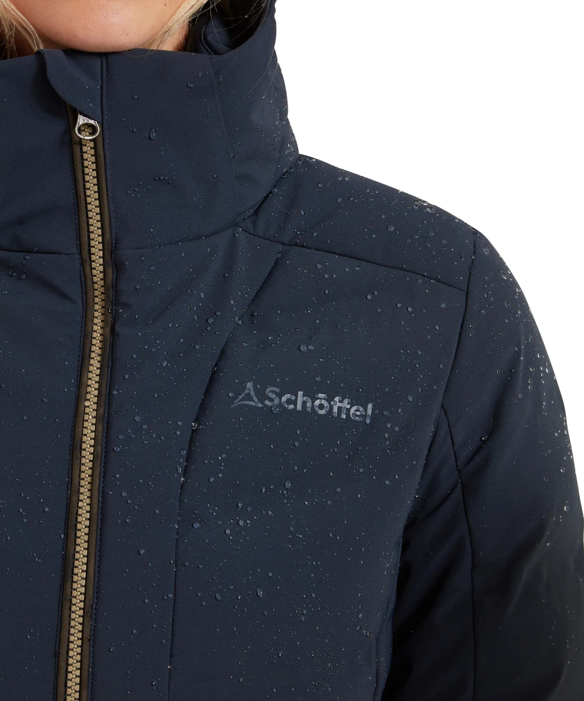 Hurlingham Waterproof Down Coat - Carbon Navy - Image 6