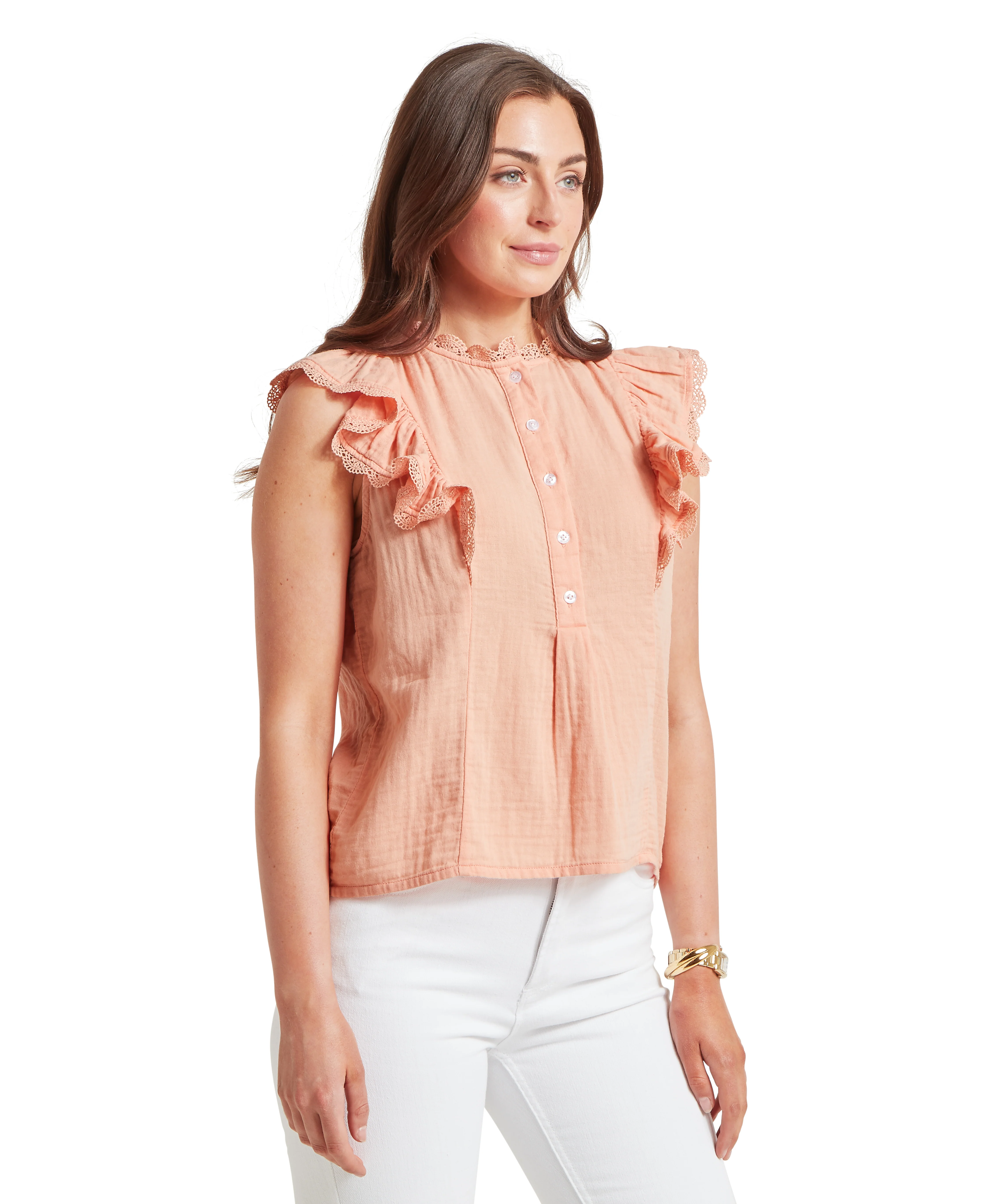 Jasmine Blouse - Coral Peach - Image 4