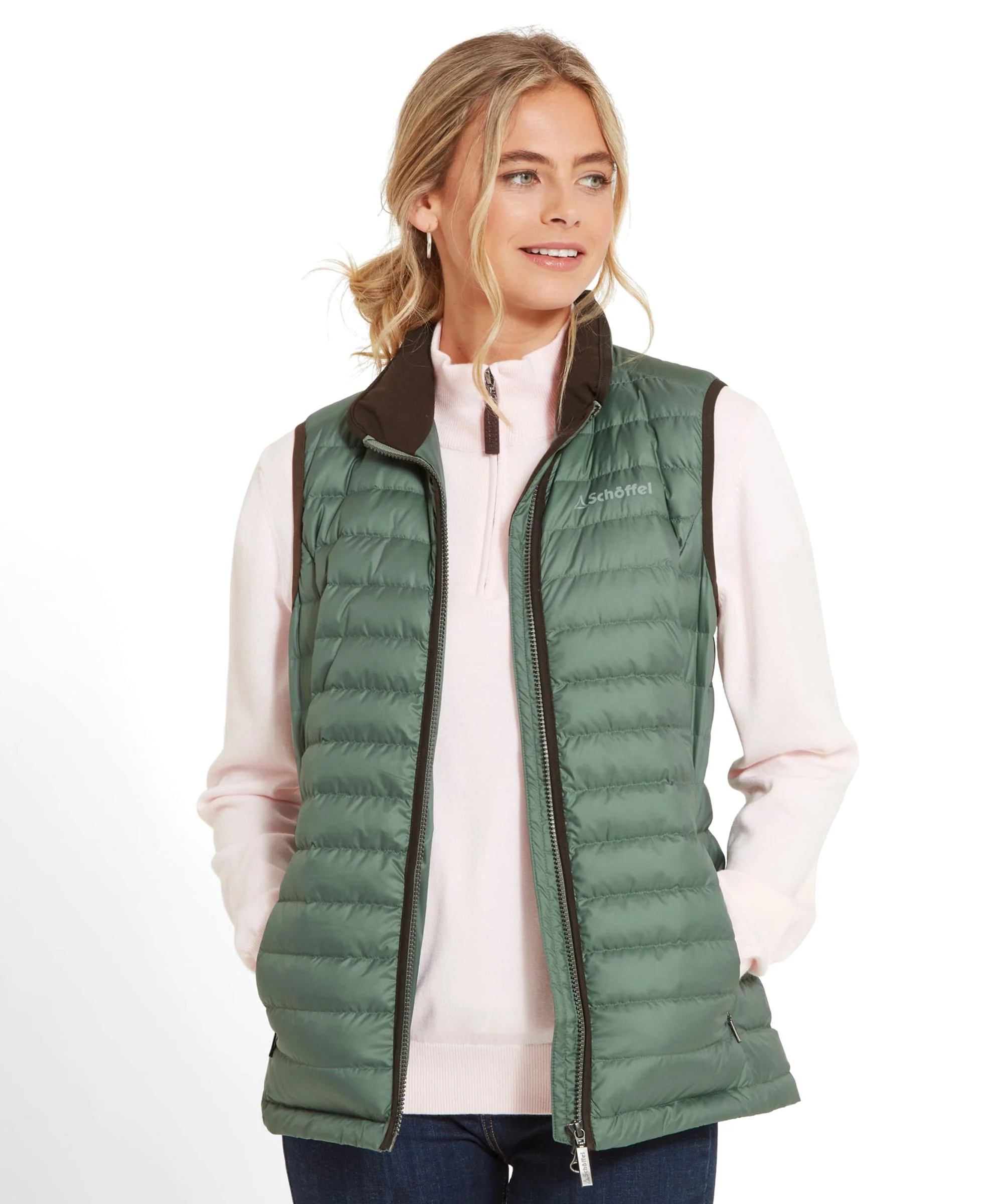 Launde Down Gilet - Laurel - Image 2