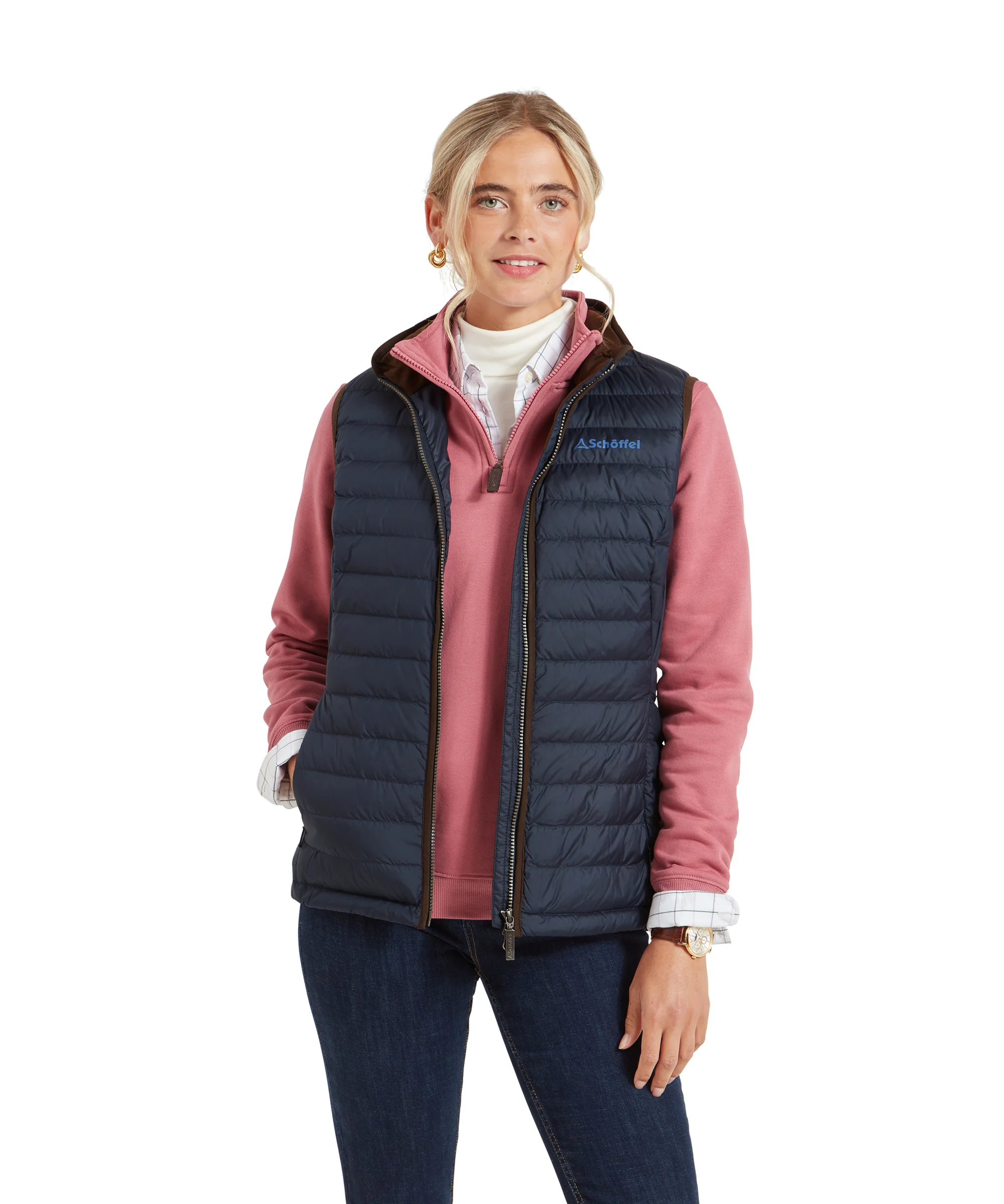 Launde Down Gilet - Petrol Blue - Image 2
