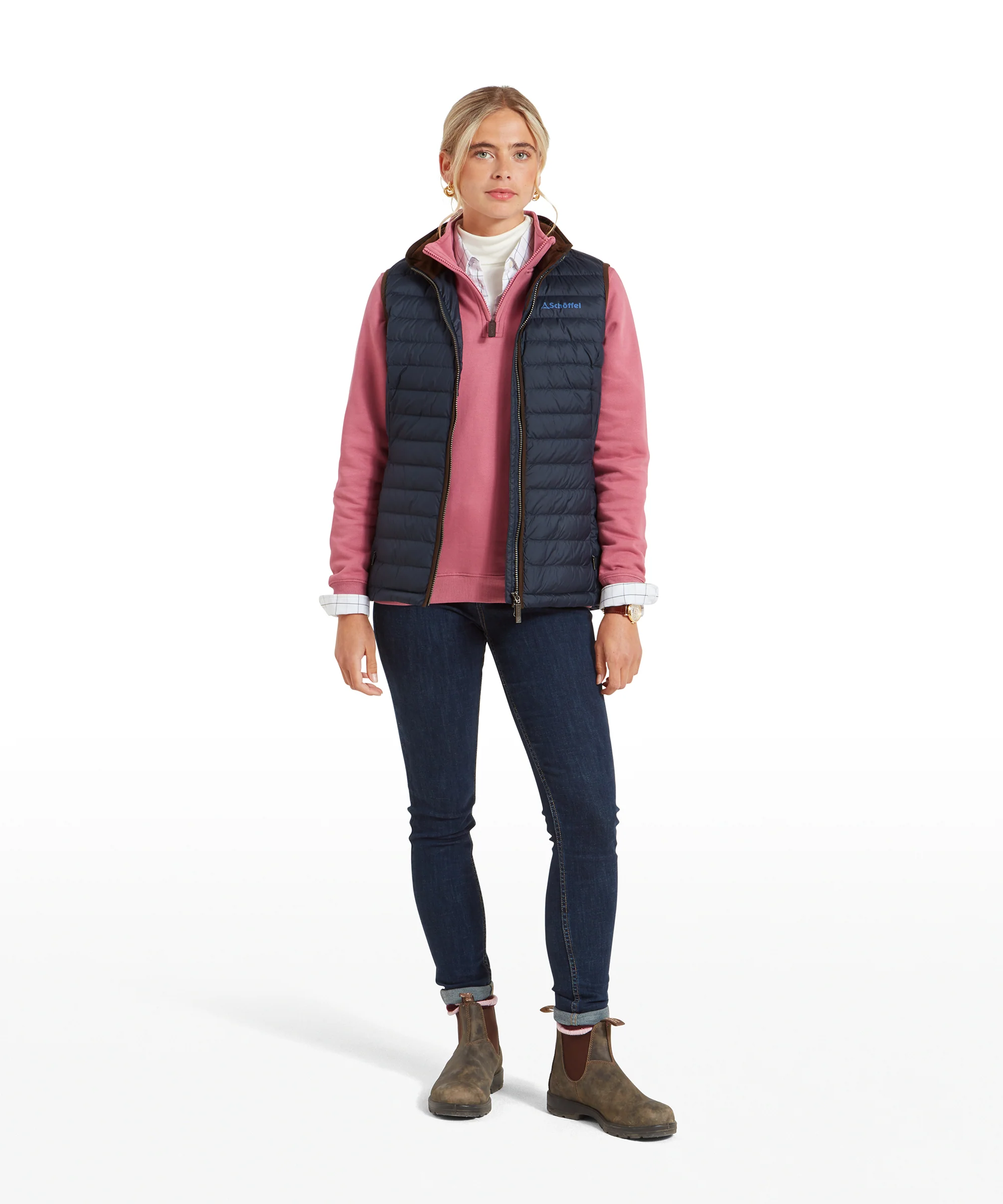 Launde Down Gilet - Petrol Blue - Image 3