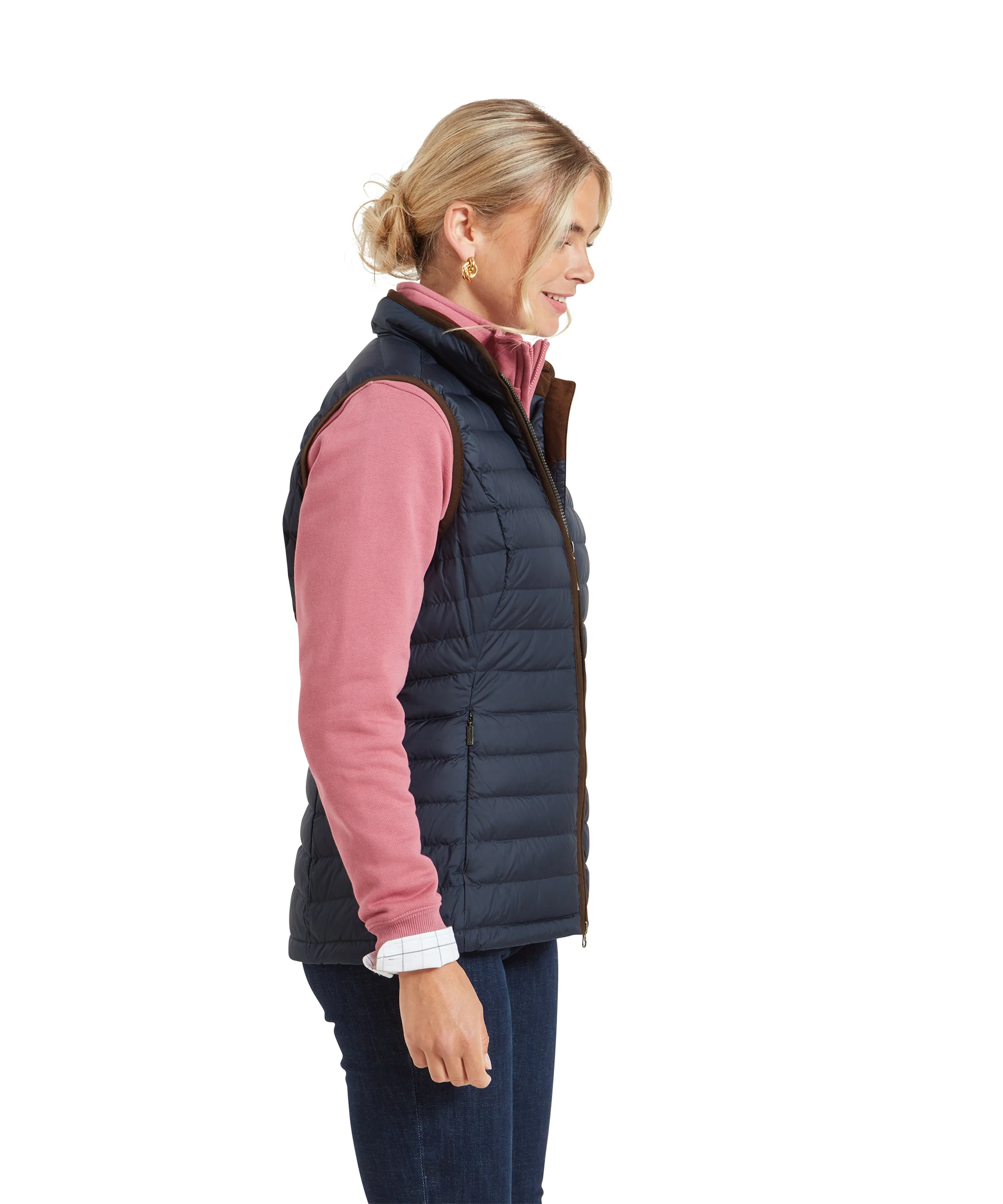 Launde Down Gilet - Petrol Blue - Image 4