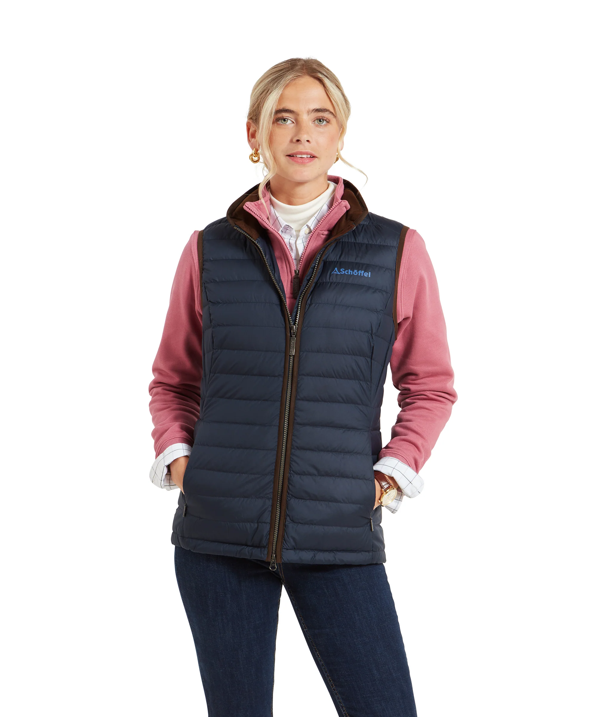 Launde Down Gilet - Petrol Blue - Image 6